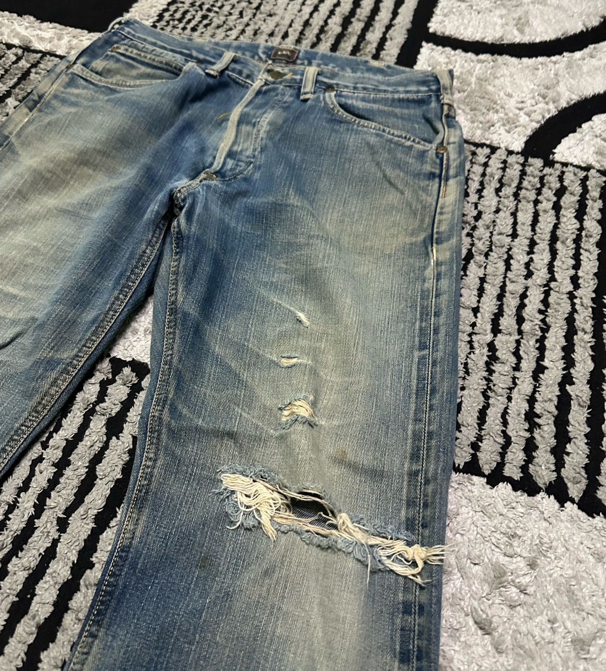 Lee 30x28 Vintage Lee riders selvedge jeans Size US 30 / EU 46 - 6 Thumbnail