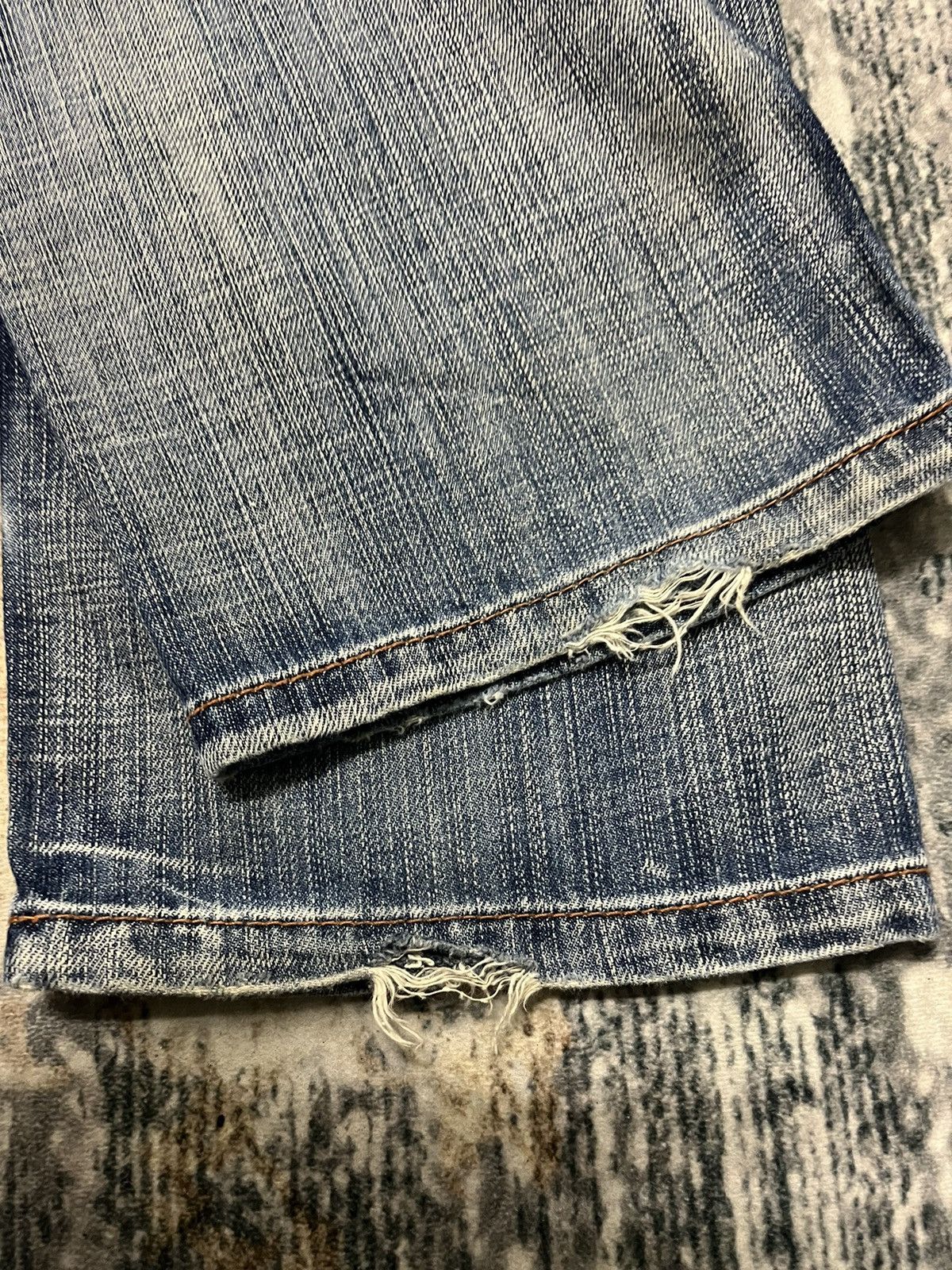 Japanese Brand × Vintage TX Mixpice Distressed Embroidery Pocket Denim Jeans Size US 31 - 7 Thumbnail