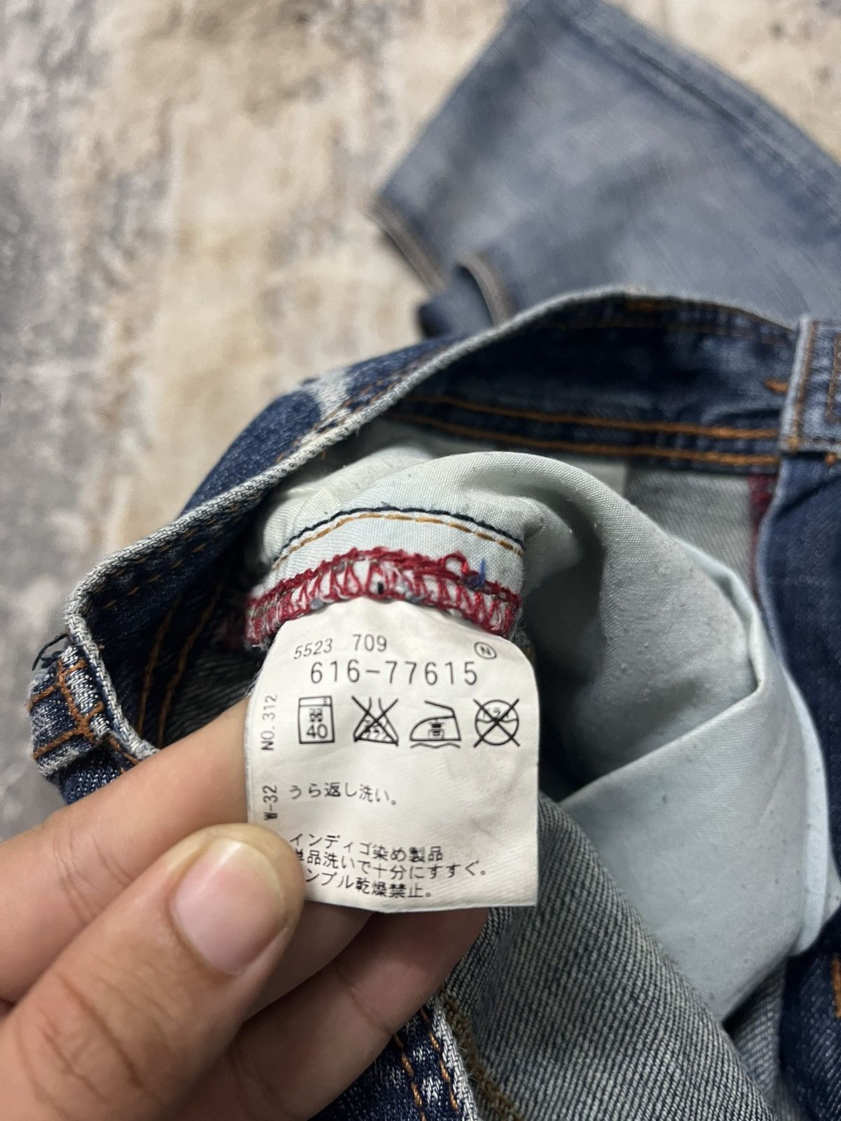 Japanese Brand × Vintage TX Mixpice Distressed Embroidery Pocket Denim Jeans Size US 31 - 10 Thumbnail