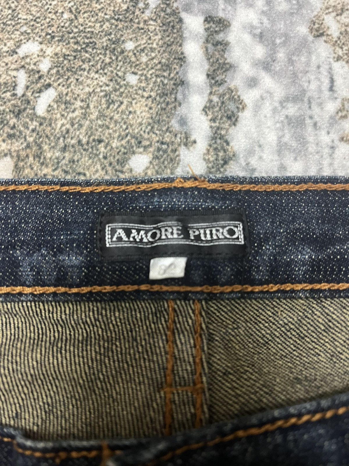 Japanese Brand × Vintage Amore Puro Double Waist Japanase Denim Size US 32 / EU 48 - 9 Thumbnail