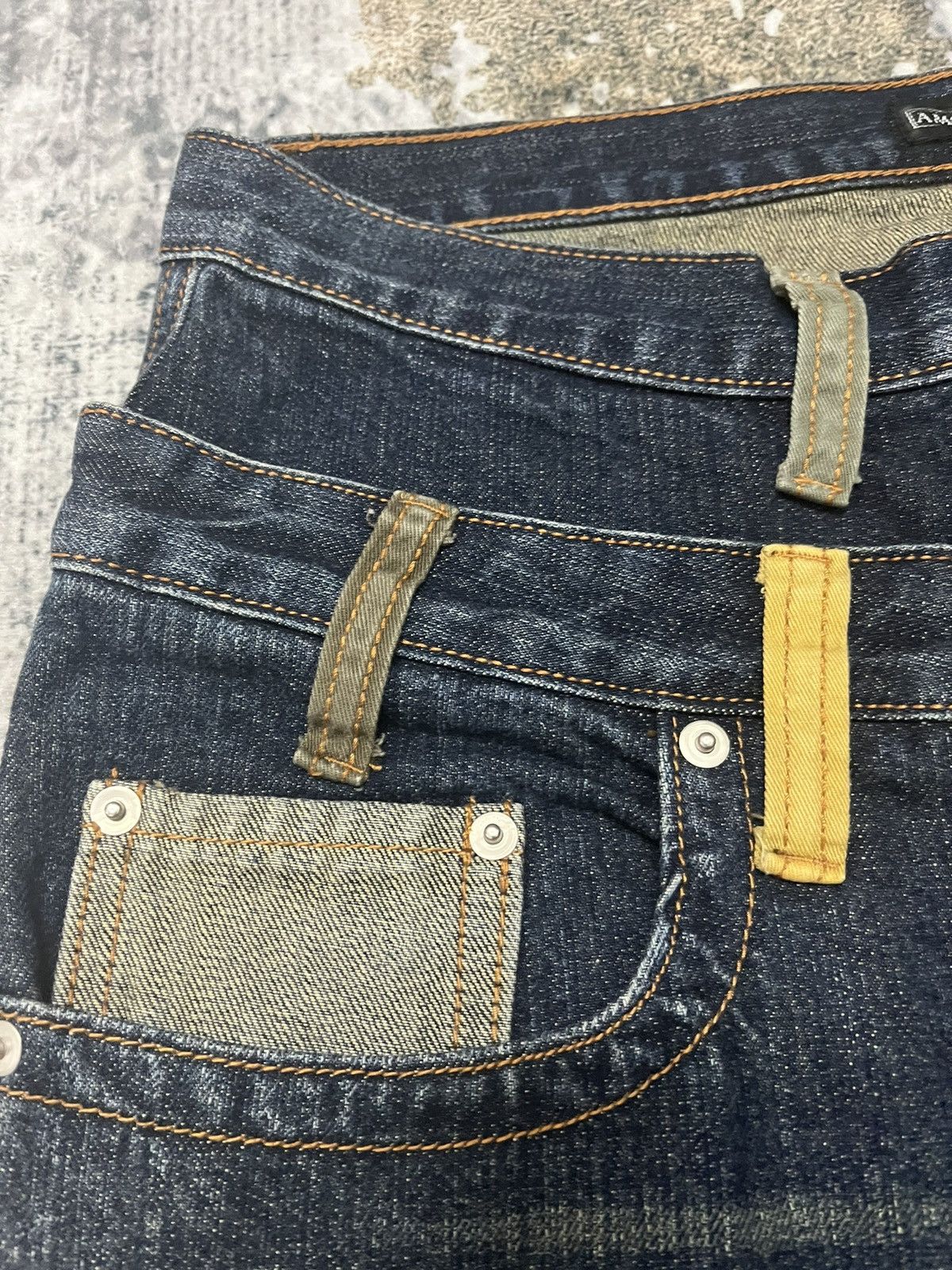 Japanese Brand × Vintage Amore Puro Double Waist Japanase Denim Size US 32 / EU 48 - 4 Thumbnail