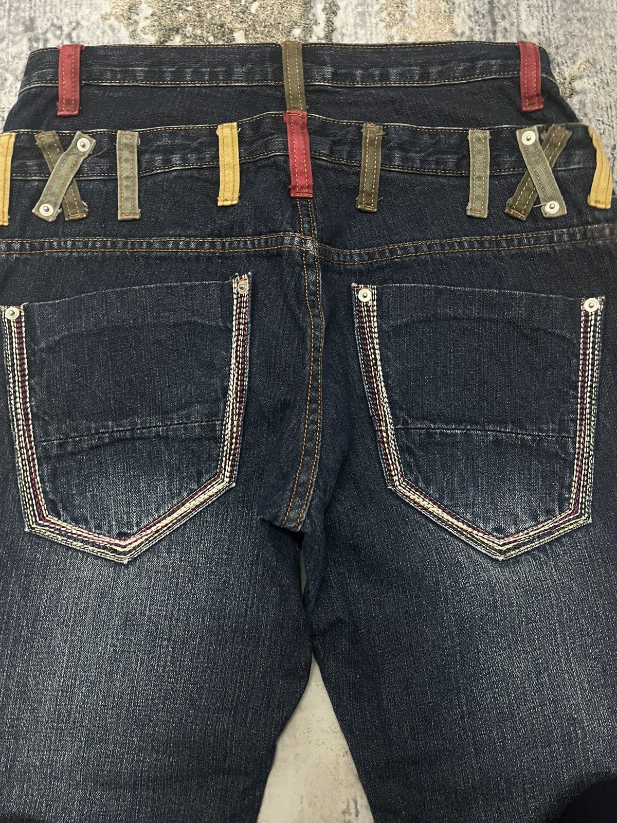 Japanese Brand × Vintage Amore Puro Double Waist Japanase Denim Size US 32 / EU 48 - 7 Thumbnail
