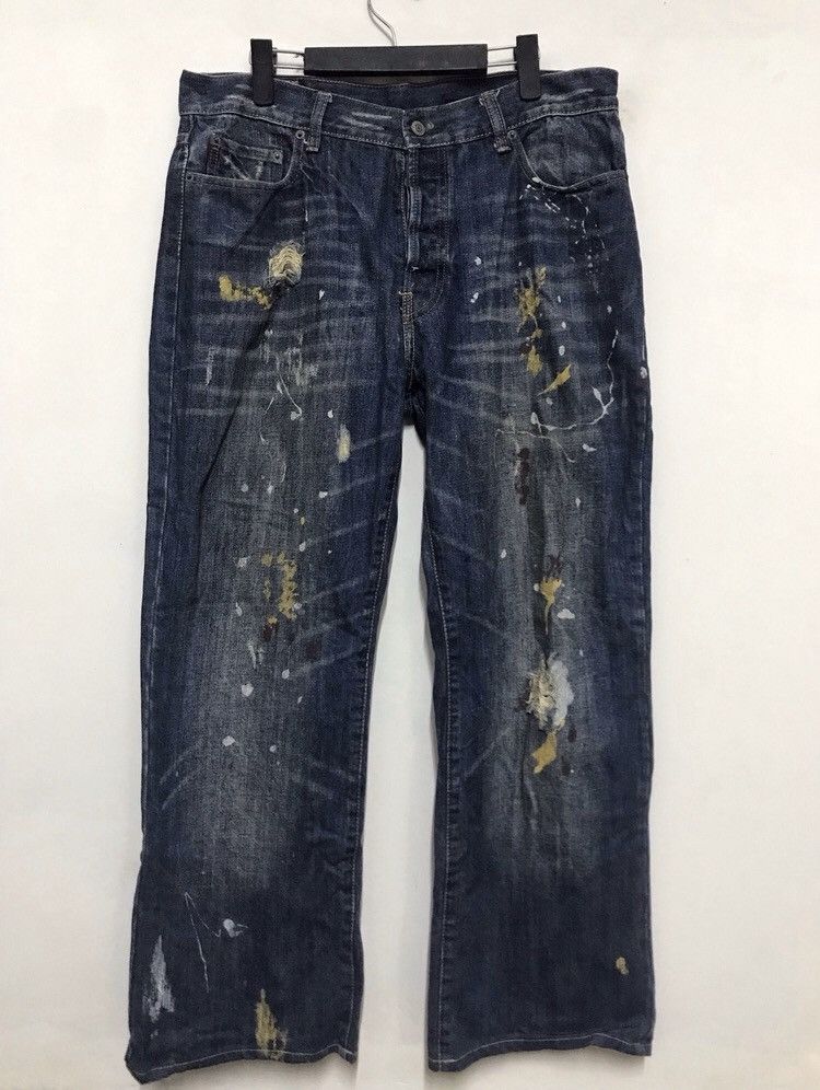 Designer 🔥RARE🔥DISTRESSED DENIM STYLE DENIM JEANS SIZE32 Size US 32 / EU 48 - 1 Thumbnail