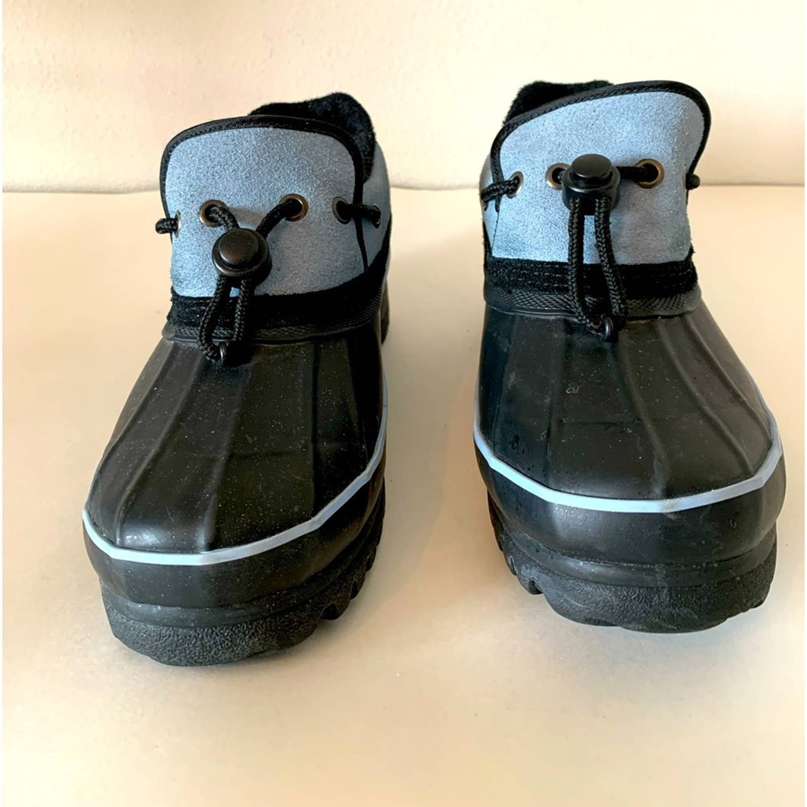 short slip on duck boots