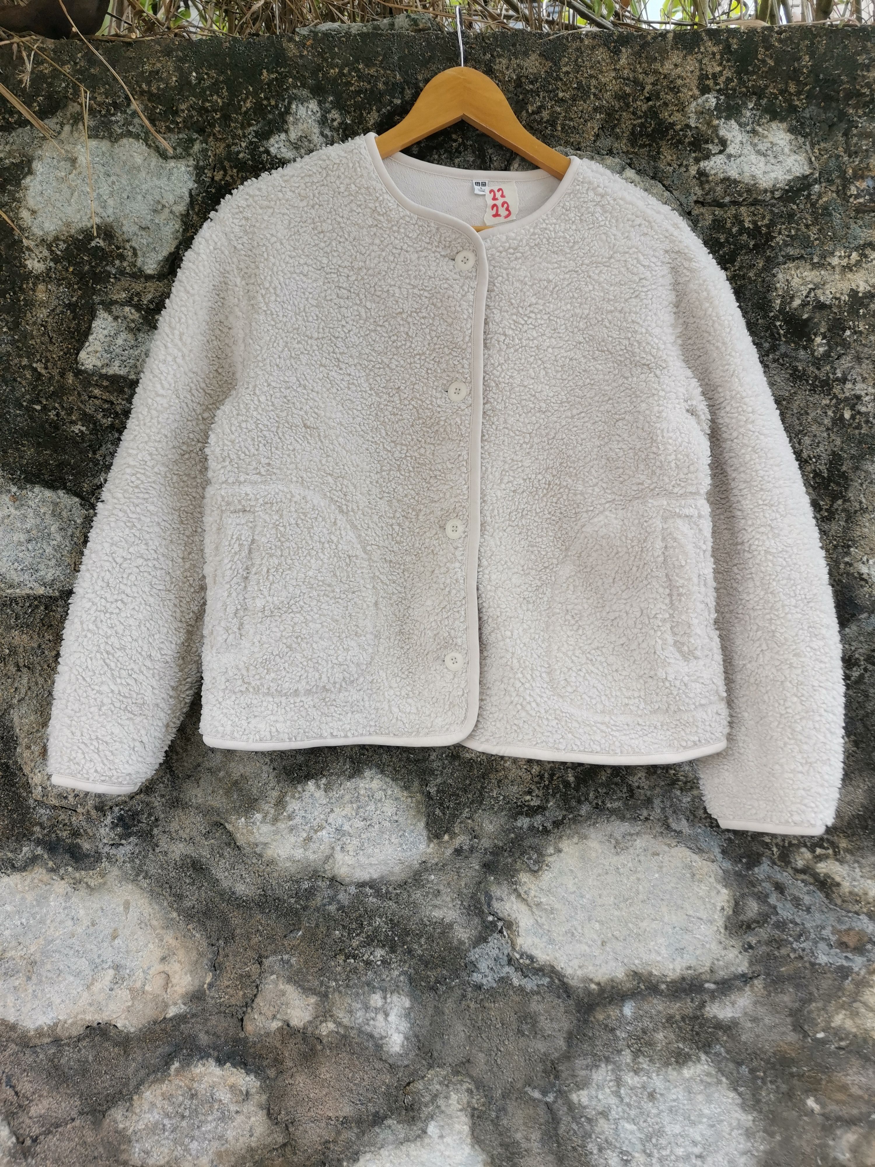 Japanese Brand Uniqlo Deep Pile Sherpa Cardigan Jacket Size US M / EU 48-50 / 2 - 1 Thumbnail