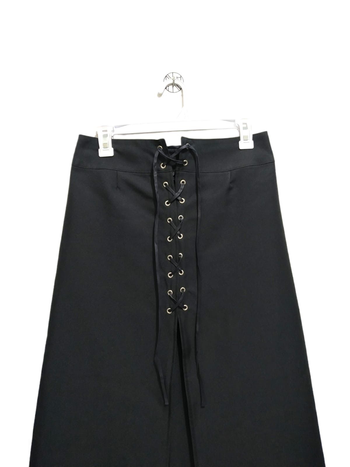 image of Avant Garde x Beauty Beast Vintage Confusion Japan Gothic Lace Up Maxi Skirts in Black, Women's (Si