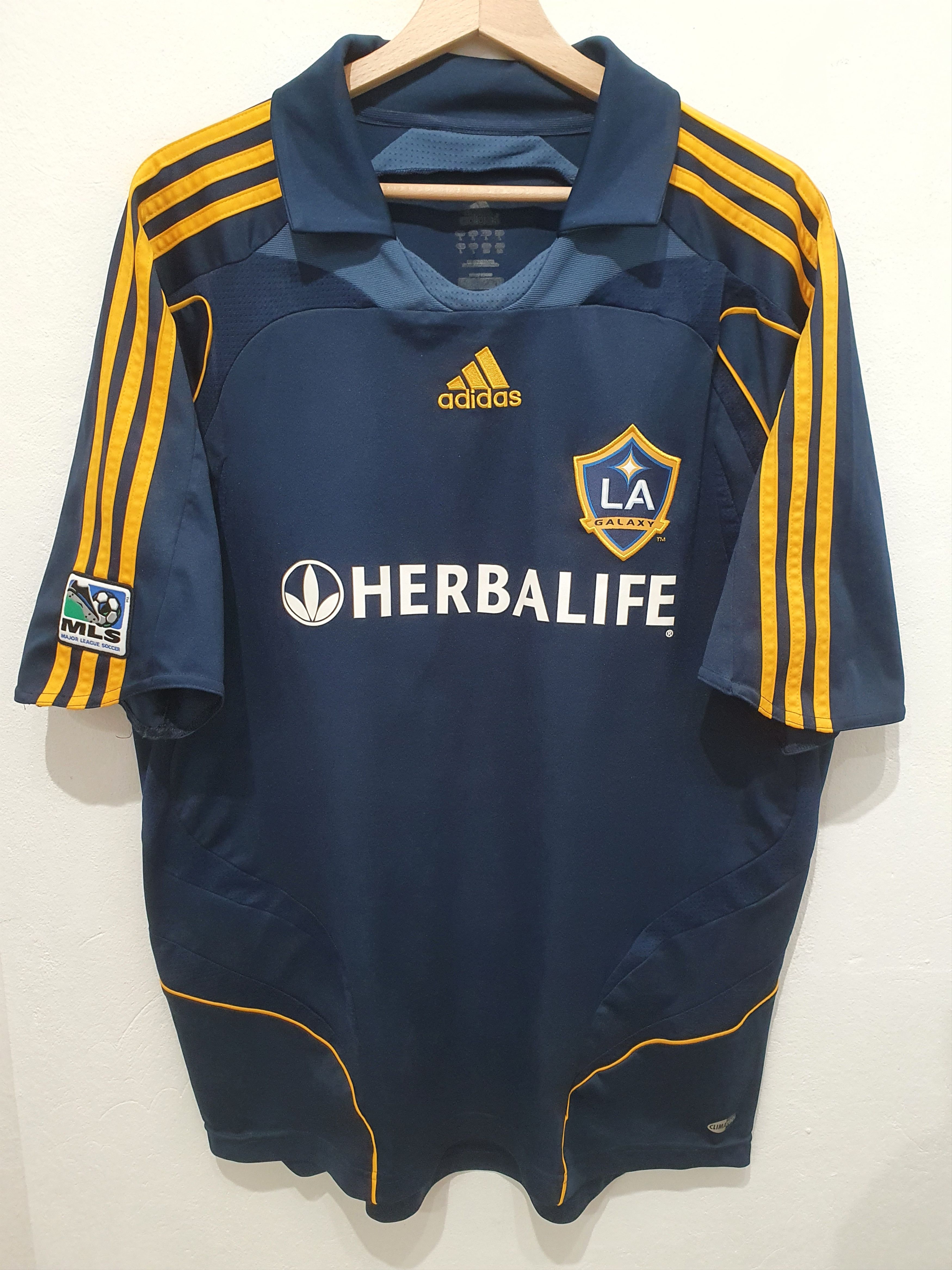 BECKHAM ADIDAS LOS ANGELES GALAXY SIZE L 2007 2008 JERSEY