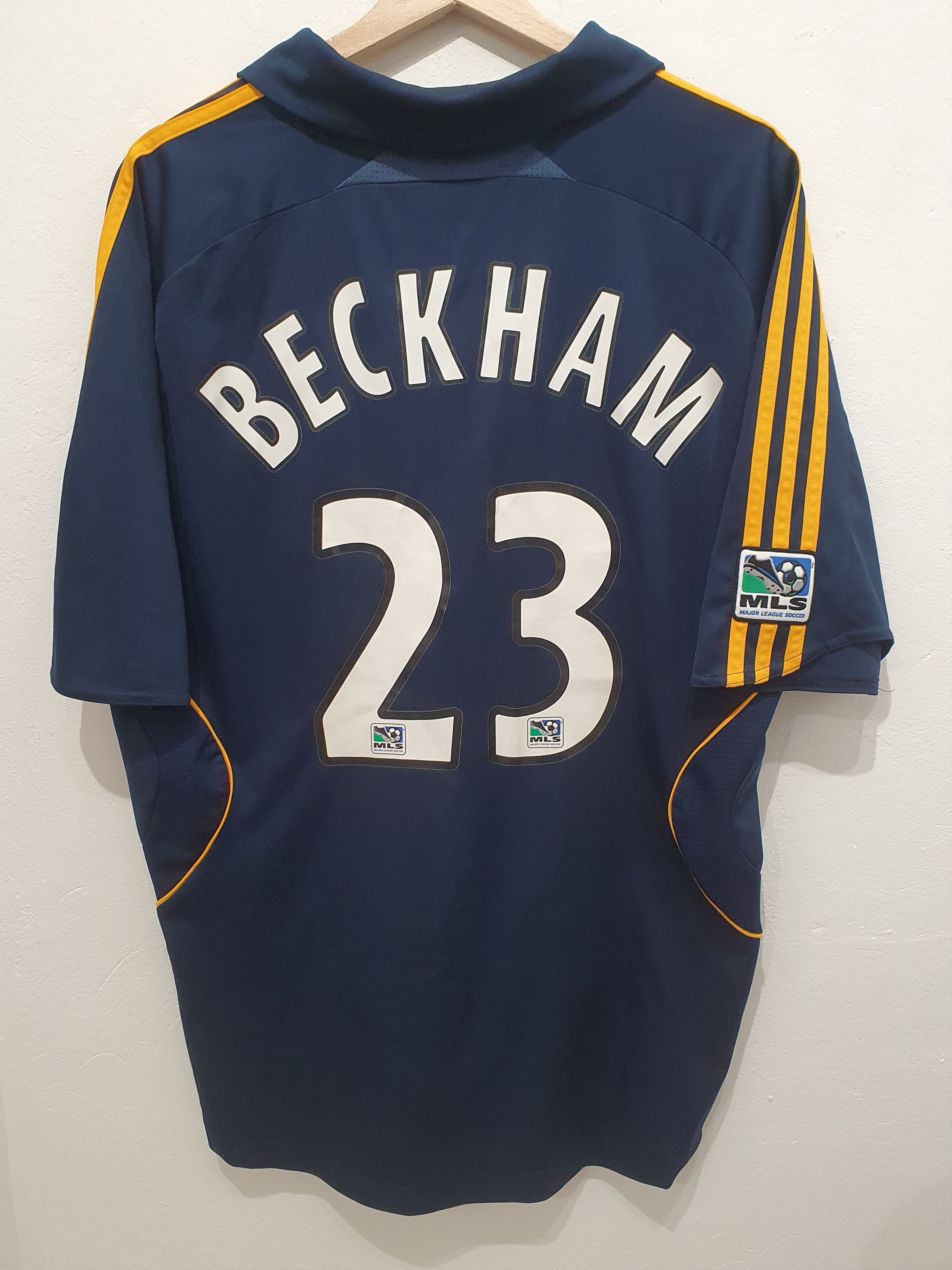 hot beckham adidas los angeles galaxy size l 2007 2008 jersey