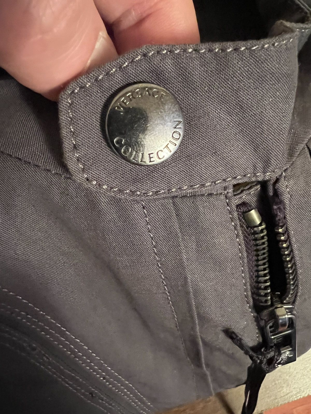 Versace VERSACE GREY COTTON JACKET EU SIZE 50 US 40 Size US M / EU 48-50 / 2 - 7 Thumbnail