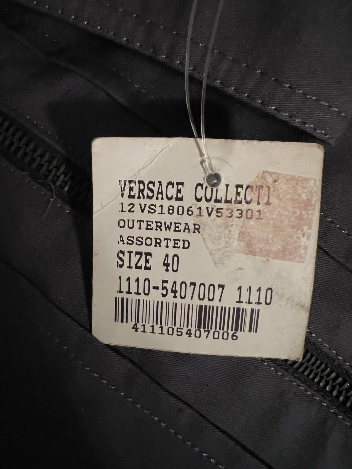Versace VERSACE GREY COTTON JACKET EU SIZE 50 US 40 Size US M / EU 48-50 / 2 - 12 Thumbnail