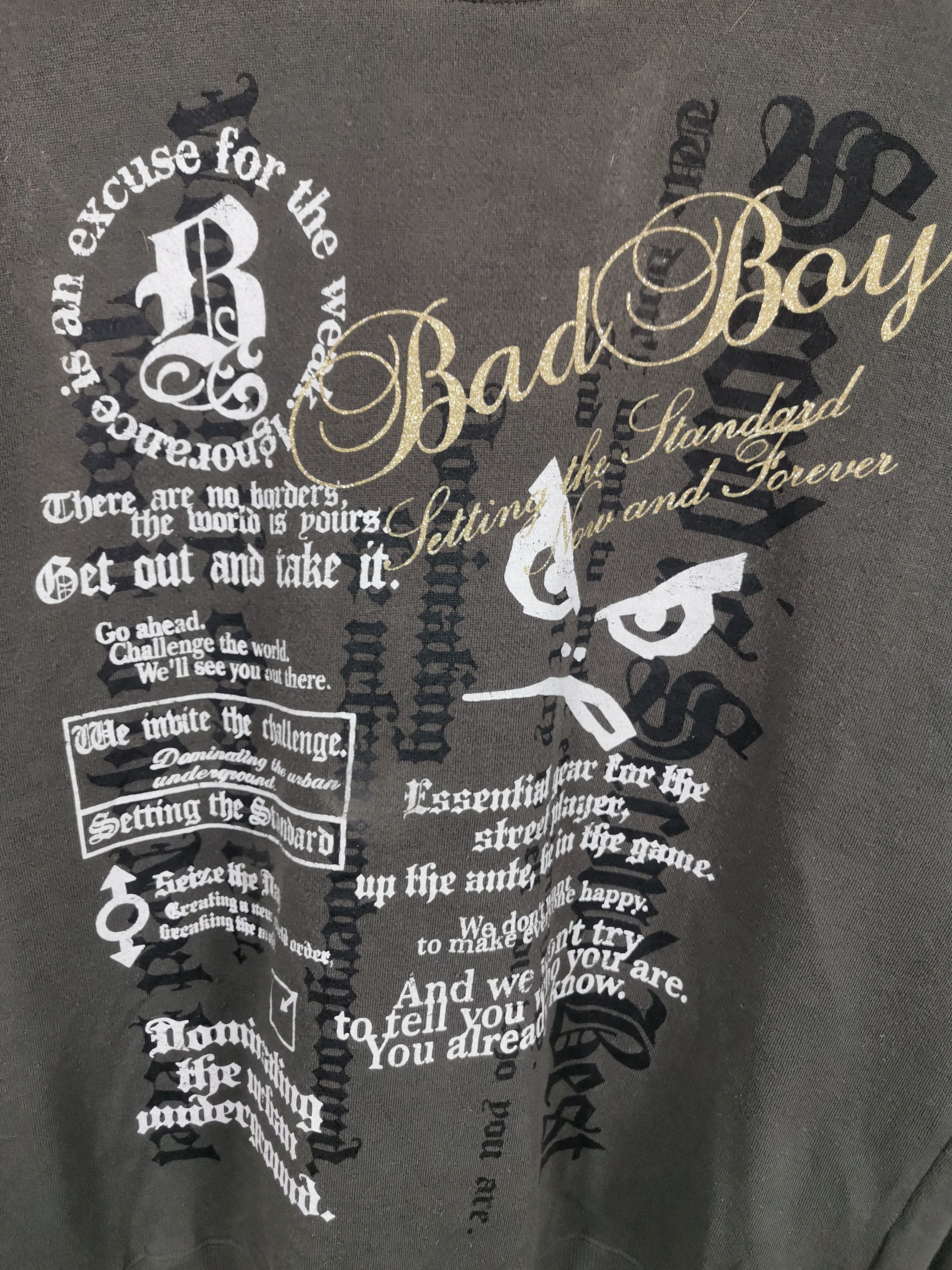 Vintage Vintage 90s Bad Boy Sweatshirt Size US XL / EU 56 / 4 - 2 Thumbnail