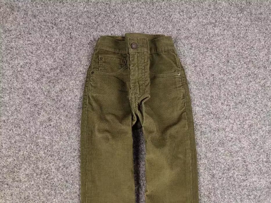 Levi's Vintage Levi’s 511 Green Corduroy Pants Olive Velvet Jeans Size US 28 / EU 44 - 2 Thumbnail