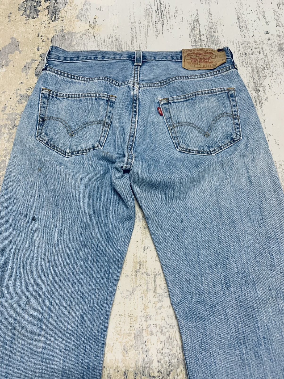 Levi's Vintage Levis 501 Distressed Denim Jeans 32x34.5 Size US 32 / EU 48 - 6 Thumbnail