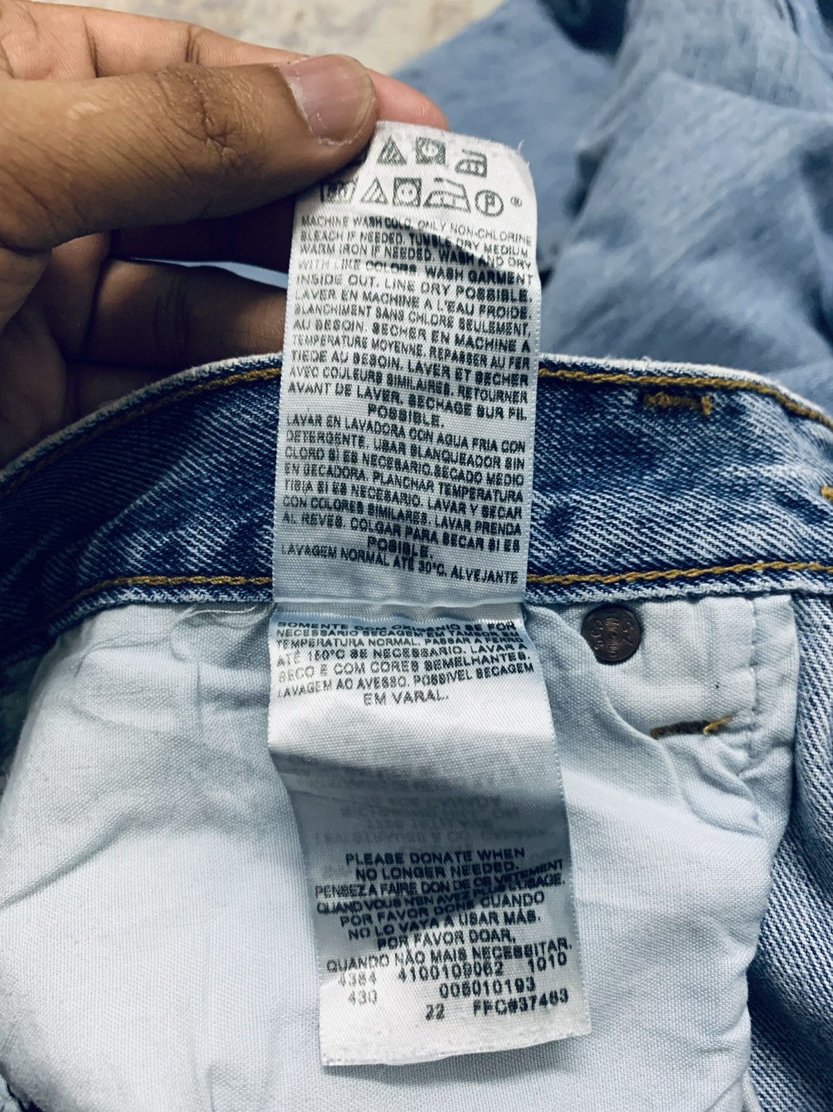Levi's Vintage Levis 501 Distressed Denim Jeans 32x34.5 Size US 32 / EU 48 - 17 Thumbnail