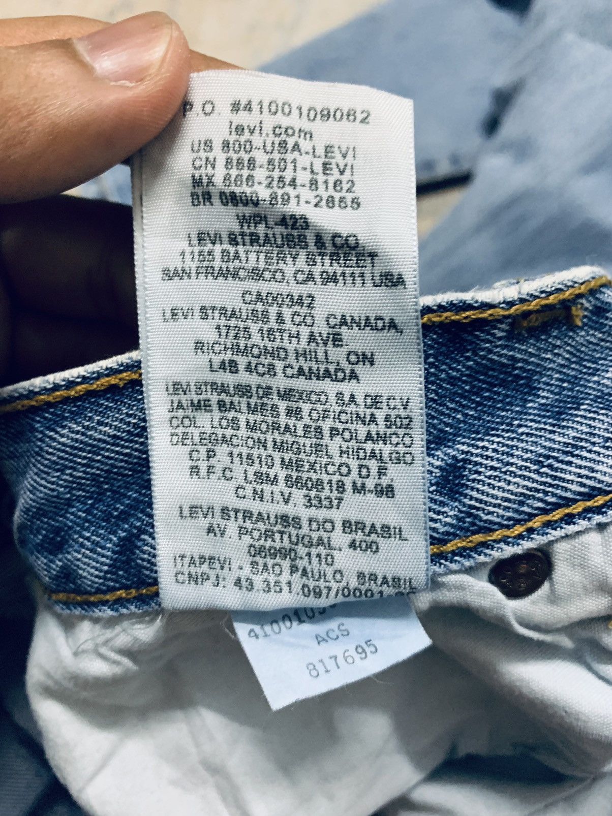 Levi's Vintage Levis 501 Distressed Denim Jeans 32x34.5 Size US 32 / EU 48 - 16 Thumbnail