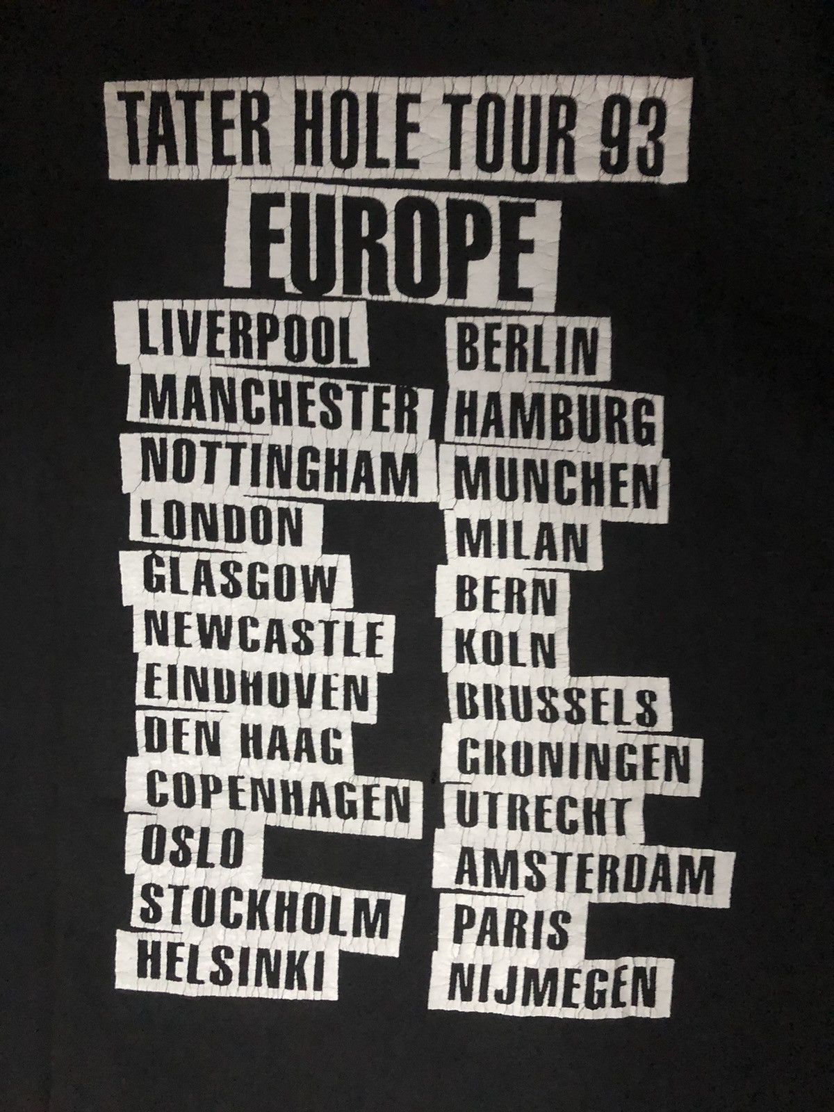 Band Tees × Vintage Vintage 93 Stone Temple Pilots Tater Hole Tour Europe Shirt Size US XL / EU 56 / 4 - 5 Thumbnail