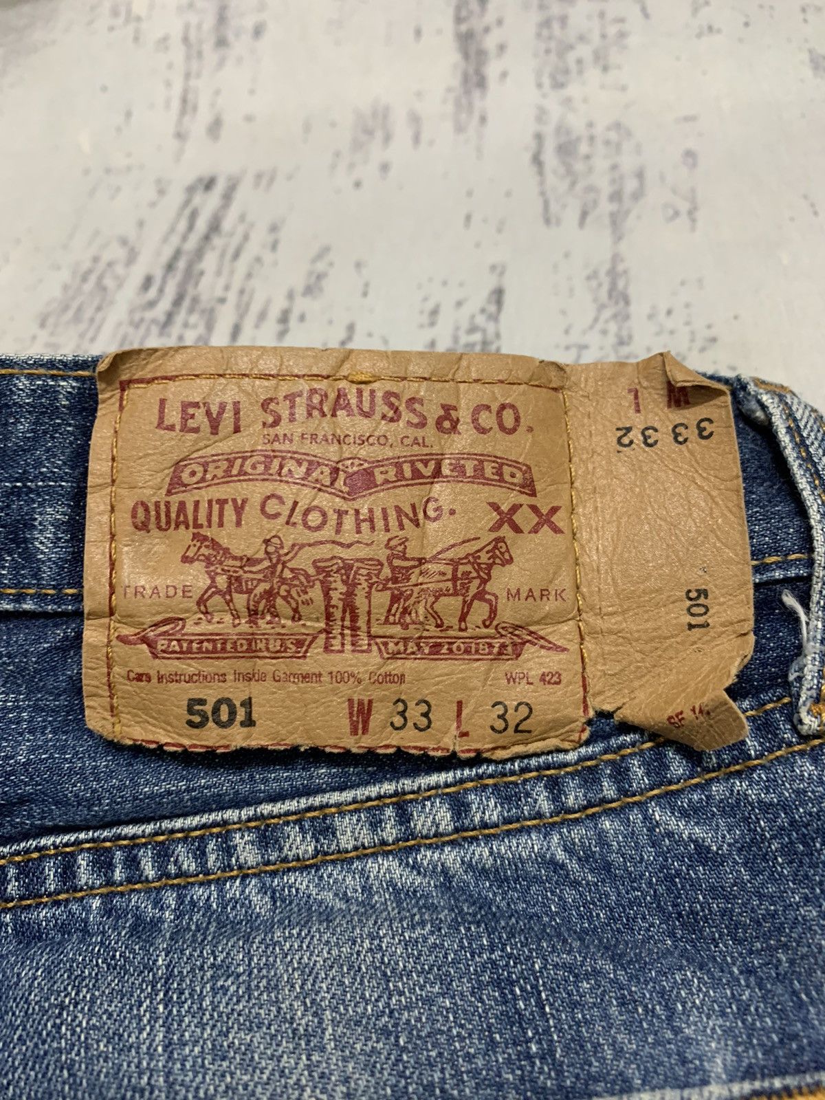 Levi's Vintage 90s Levi’s 501 Rusty Denim Jeans W32x31.5 Size US 32 / EU 48 - 13 Thumbnail