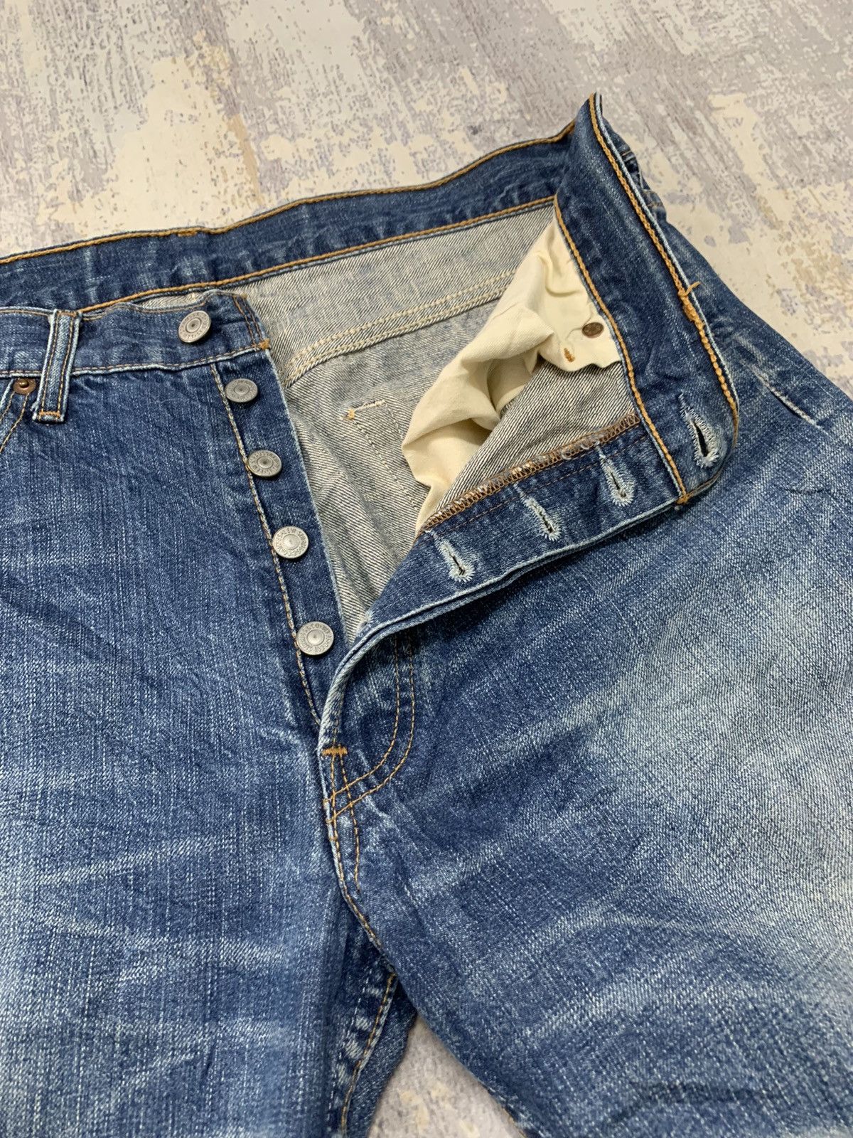 Levi's Vintage 90s Levi’s 501 Rusty Denim Jeans W32x31.5 Size US 32 / EU 48 - 6 Thumbnail