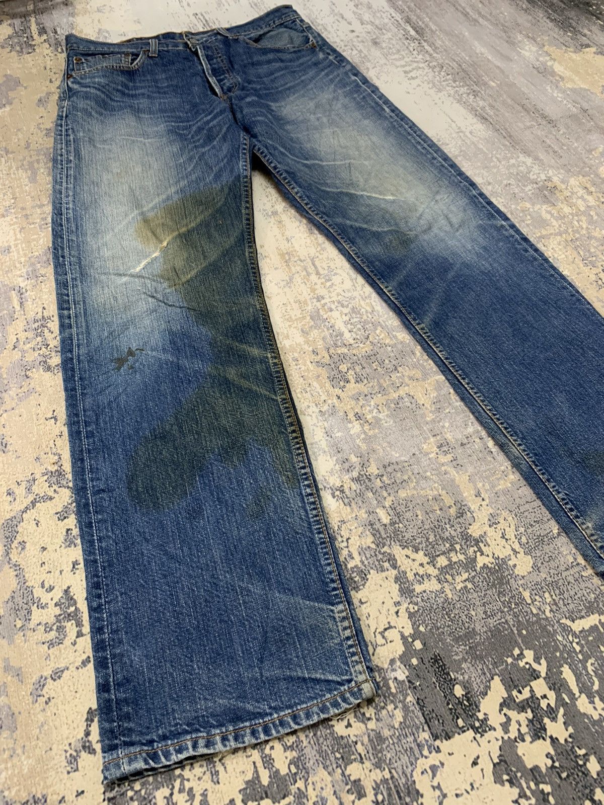 Levi's Vintage 90s Levi’s 501 Rusty Denim Jeans W32x31.5 Size US 32 / EU 48 - 4 Thumbnail