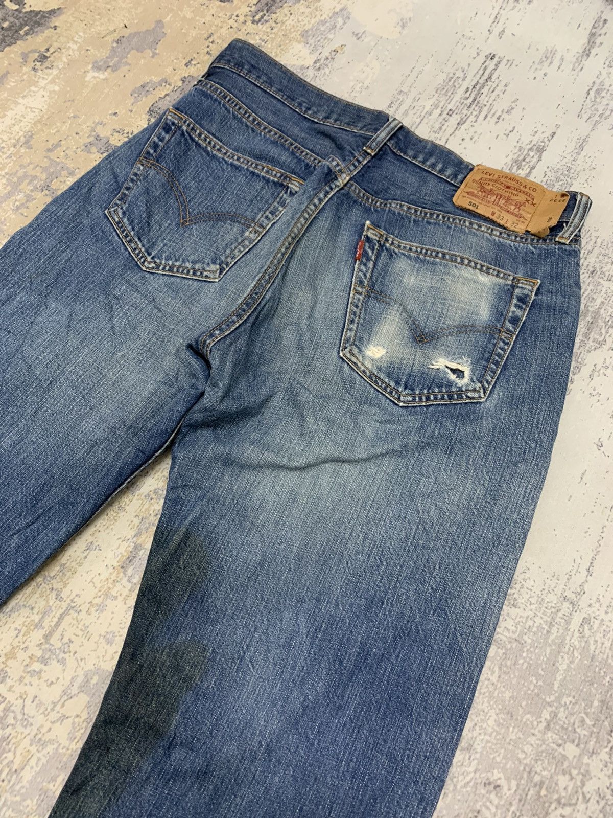 Levi's Vintage 90s Levi’s 501 Rusty Denim Jeans W32x31.5 Size US 32 / EU 48 - 11 Thumbnail