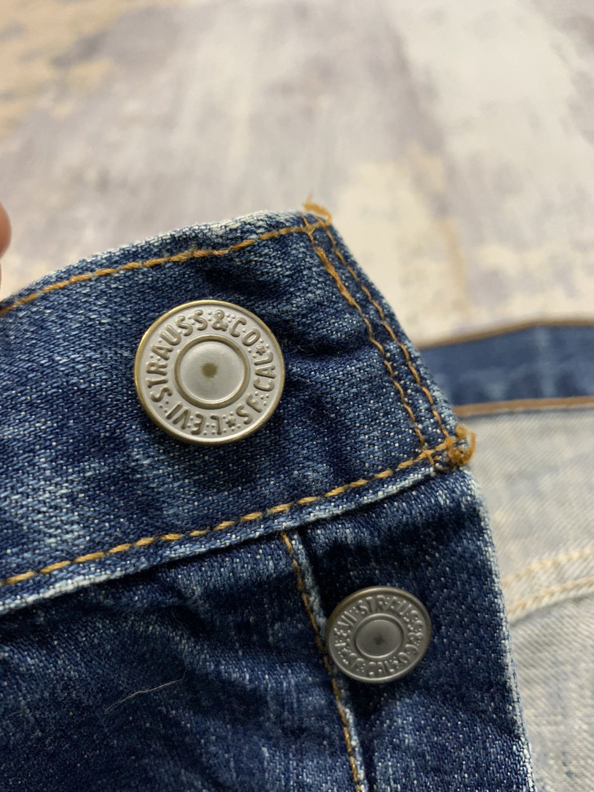 Levi's Vintage 90s Levi’s 501 Rusty Denim Jeans W32x31.5 Size US 32 / EU 48 - 7 Thumbnail