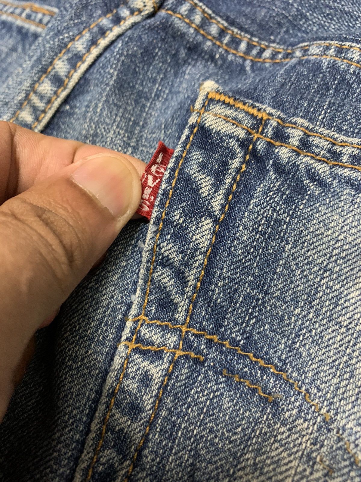 Levi's Vintage 90s Levi’s 501 Rusty Denim Jeans W32x31.5 Size US 32 / EU 48 - 12 Thumbnail