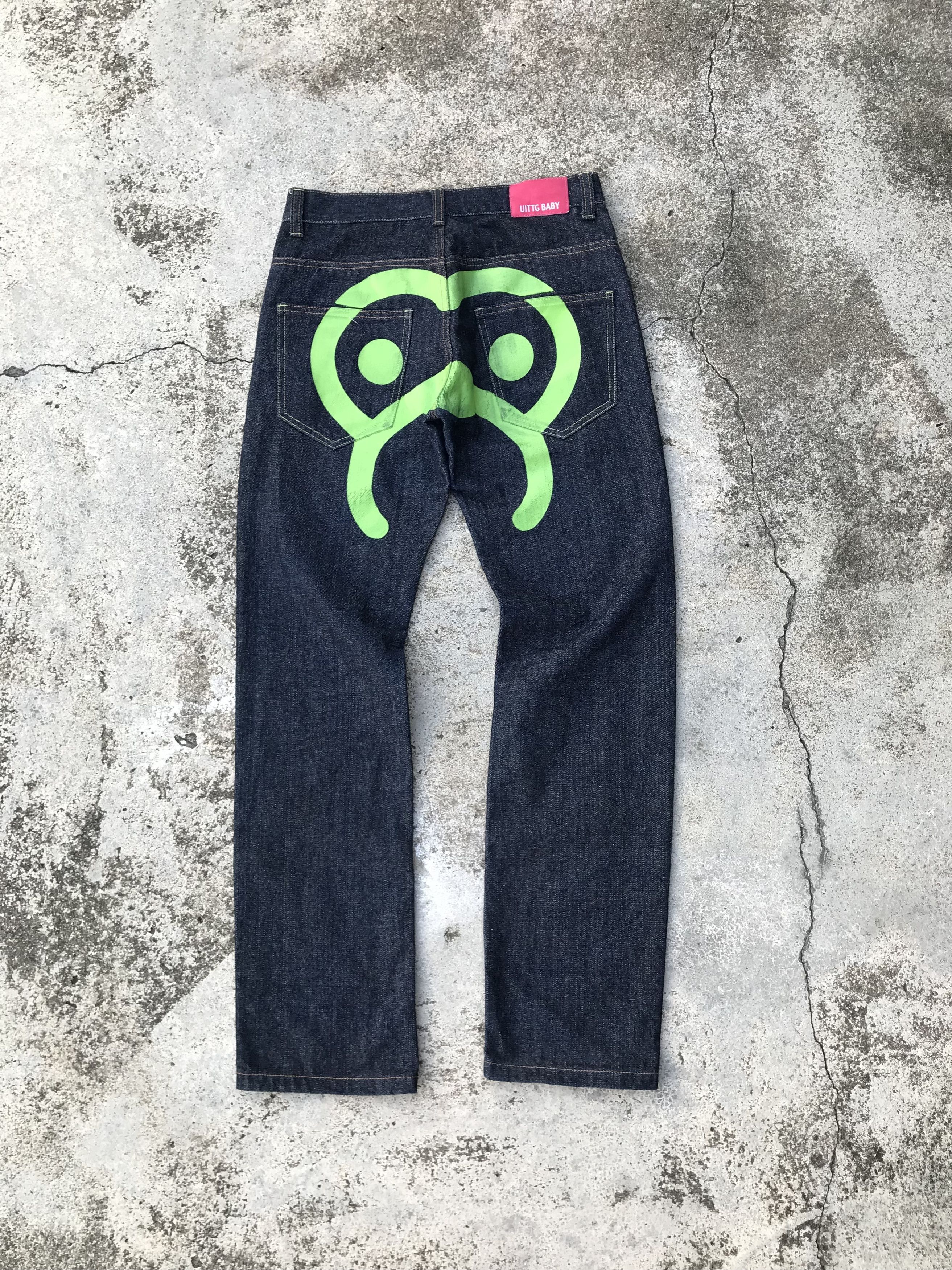Denime × Japanese Brand × Vintage Uittg Baby Bape Design Denim Size US 28 / EU 44 - 3 Thumbnail