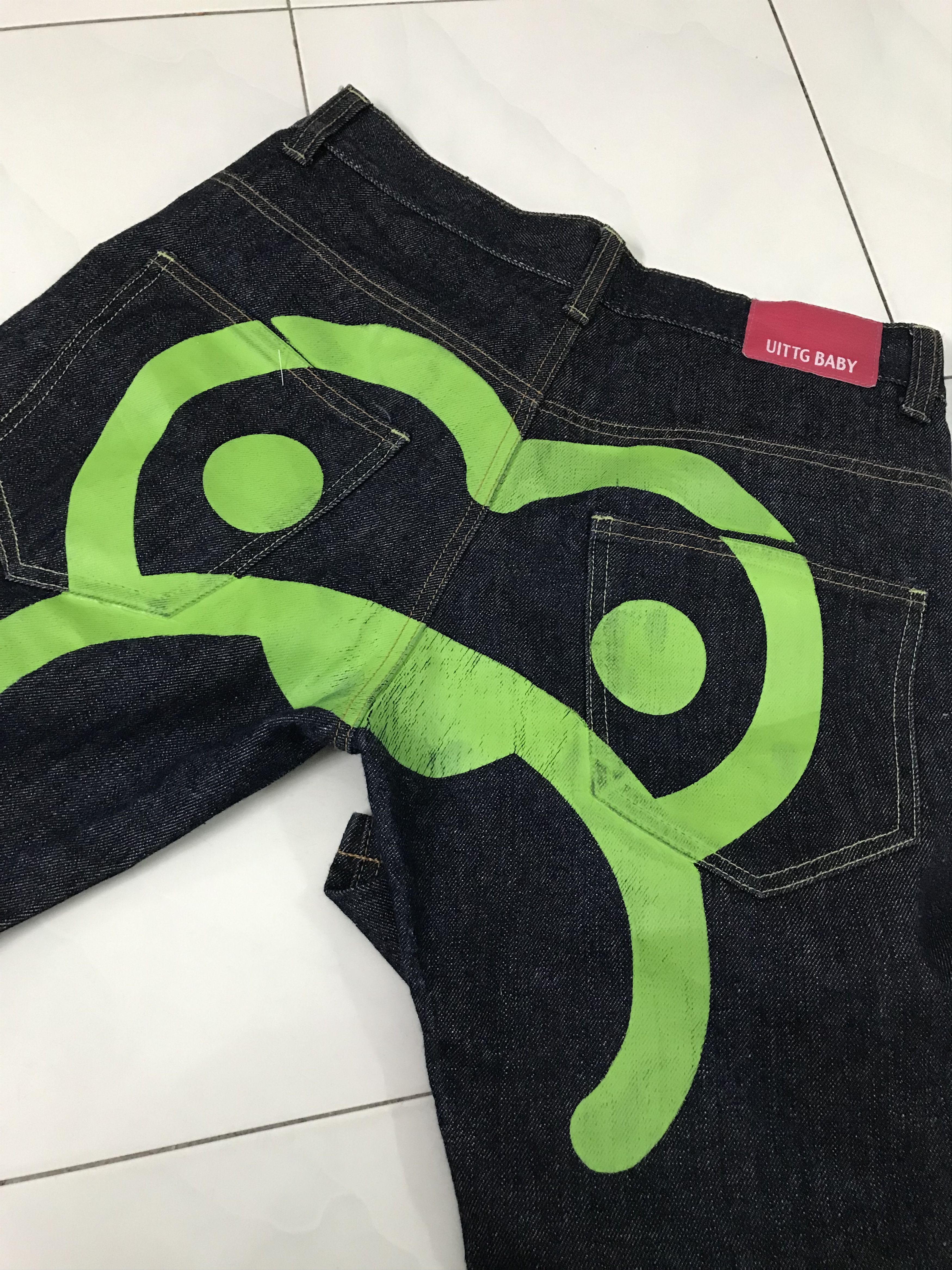 Denime × Japanese Brand × Vintage Uittg Baby Bape Design Denim Size US 28 / EU 44 - 17 Thumbnail