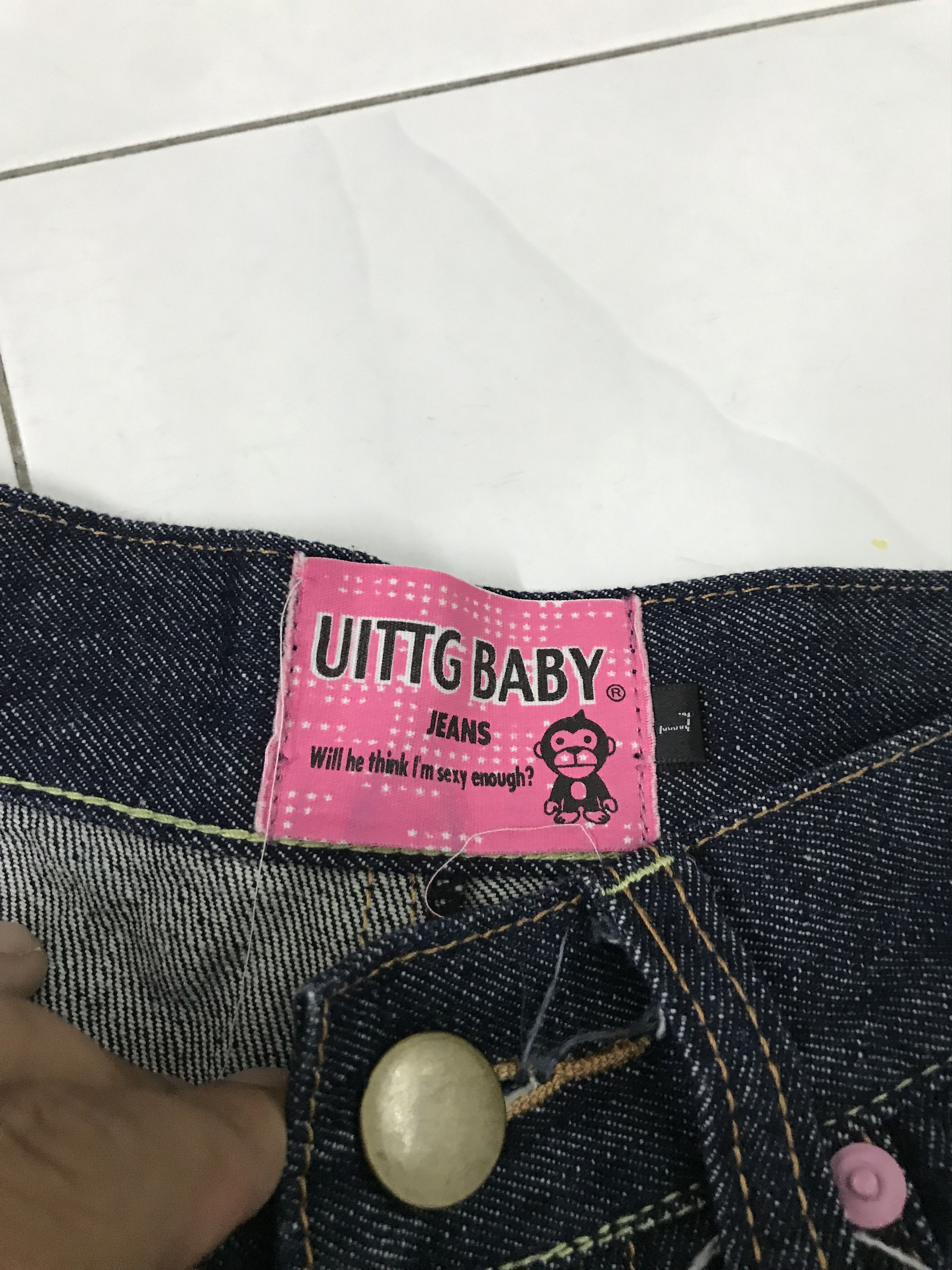 Denime × Japanese Brand × Vintage Uittg Baby Bape Design Denim Size US 28 / EU 44 - 13 Thumbnail