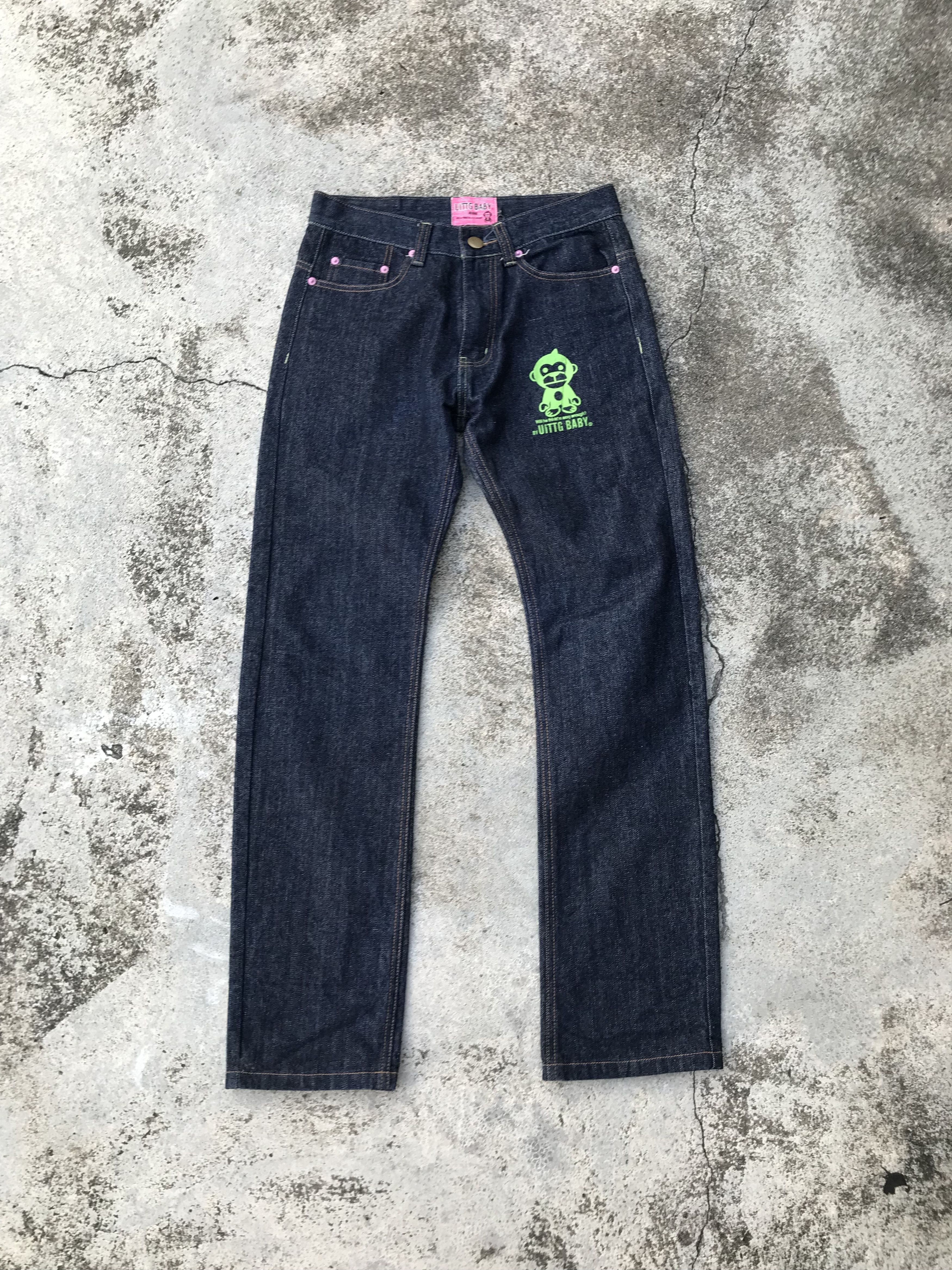 Denime × Japanese Brand × Vintage Uittg Baby Bape Design Denim Size US 28 / EU 44 - 5 Thumbnail