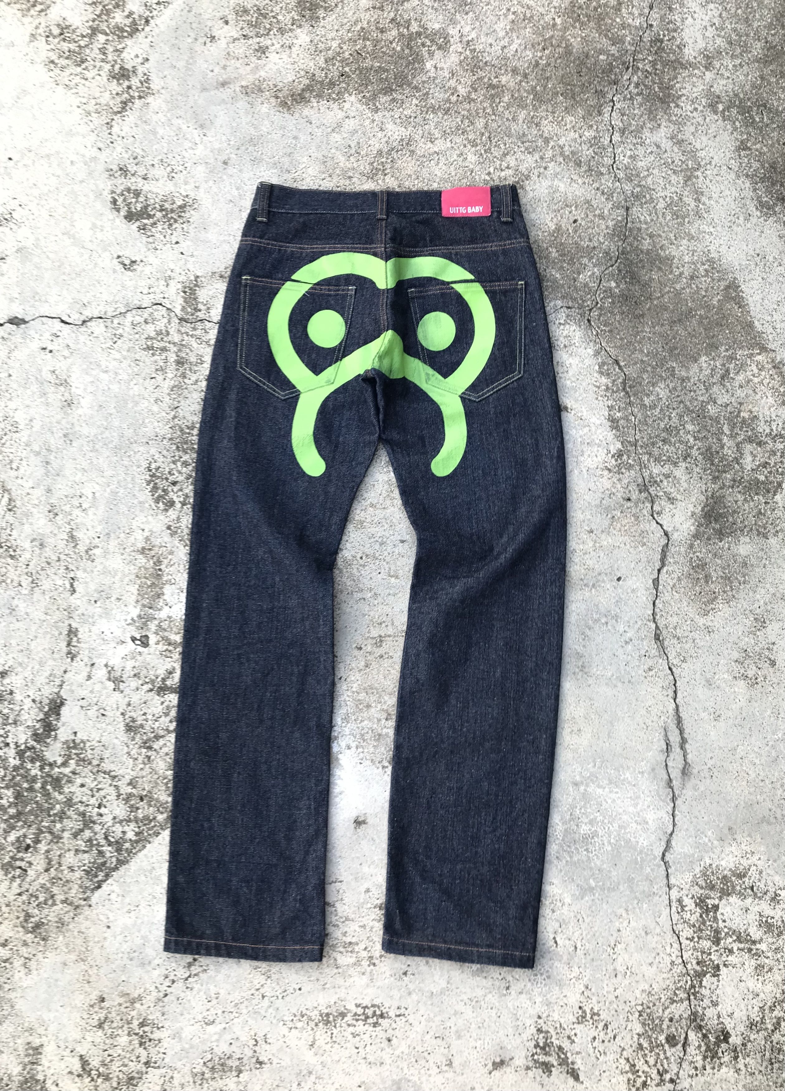 Denime × Japanese Brand × Vintage Uittg Baby Bape Design Denim Size US 28 / EU 44 - 1 Thumbnail
