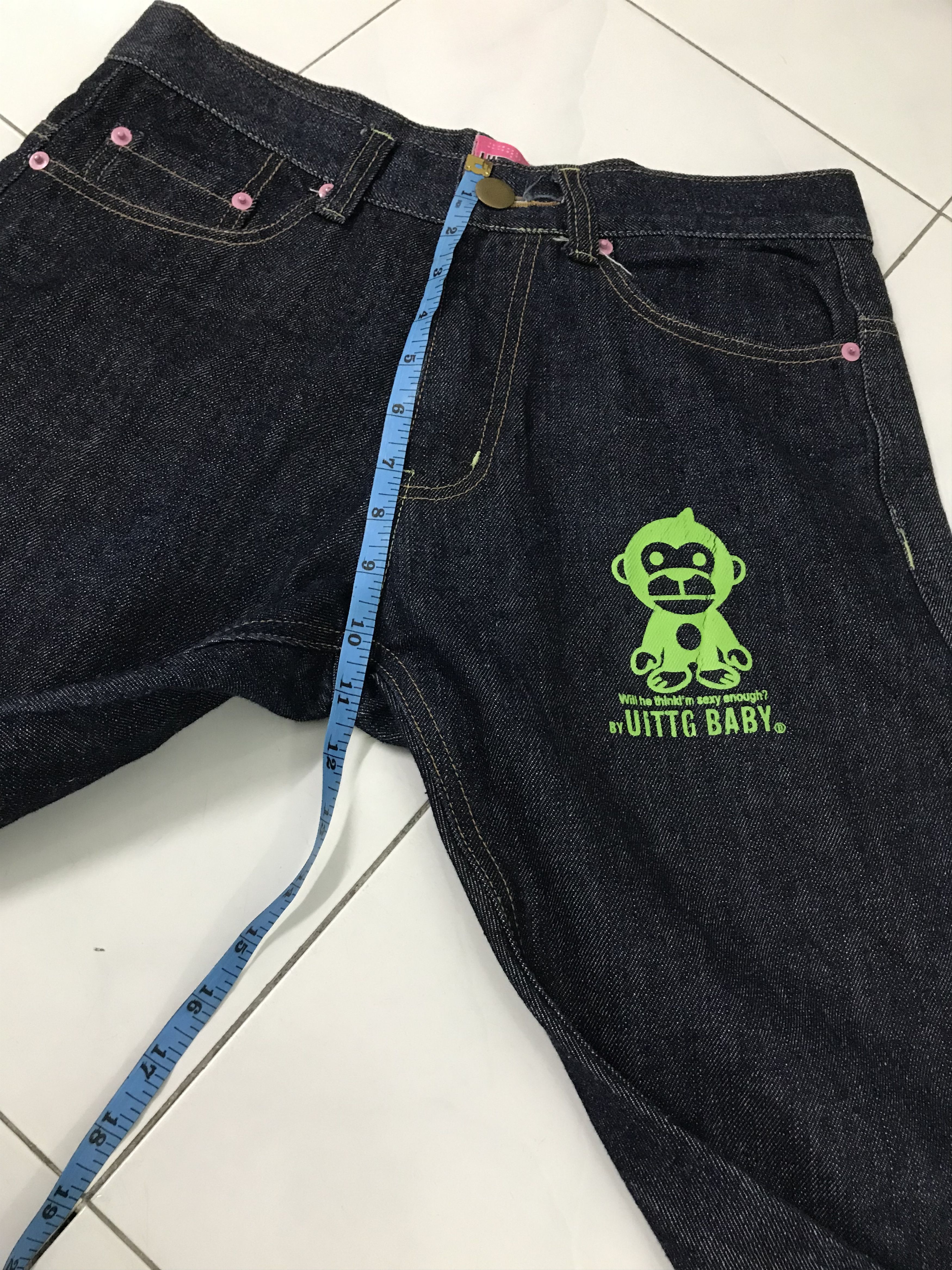 Denime × Japanese Brand × Vintage Uittg Baby Bape Design Denim Size US 28 / EU 44 - 9 Thumbnail