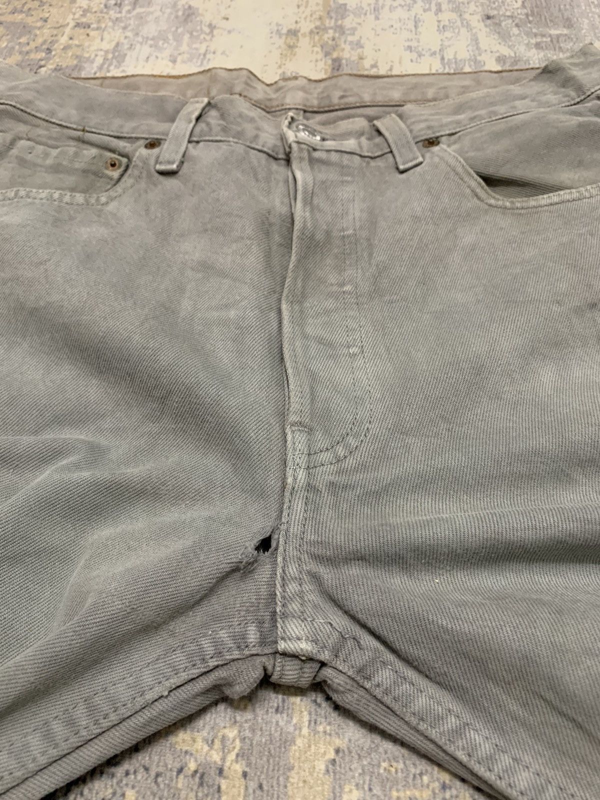 Levi's Vintage Levis 501 Distressed Denim Jeans W32x33.5 Size US 32 / EU 48 - 7 Thumbnail