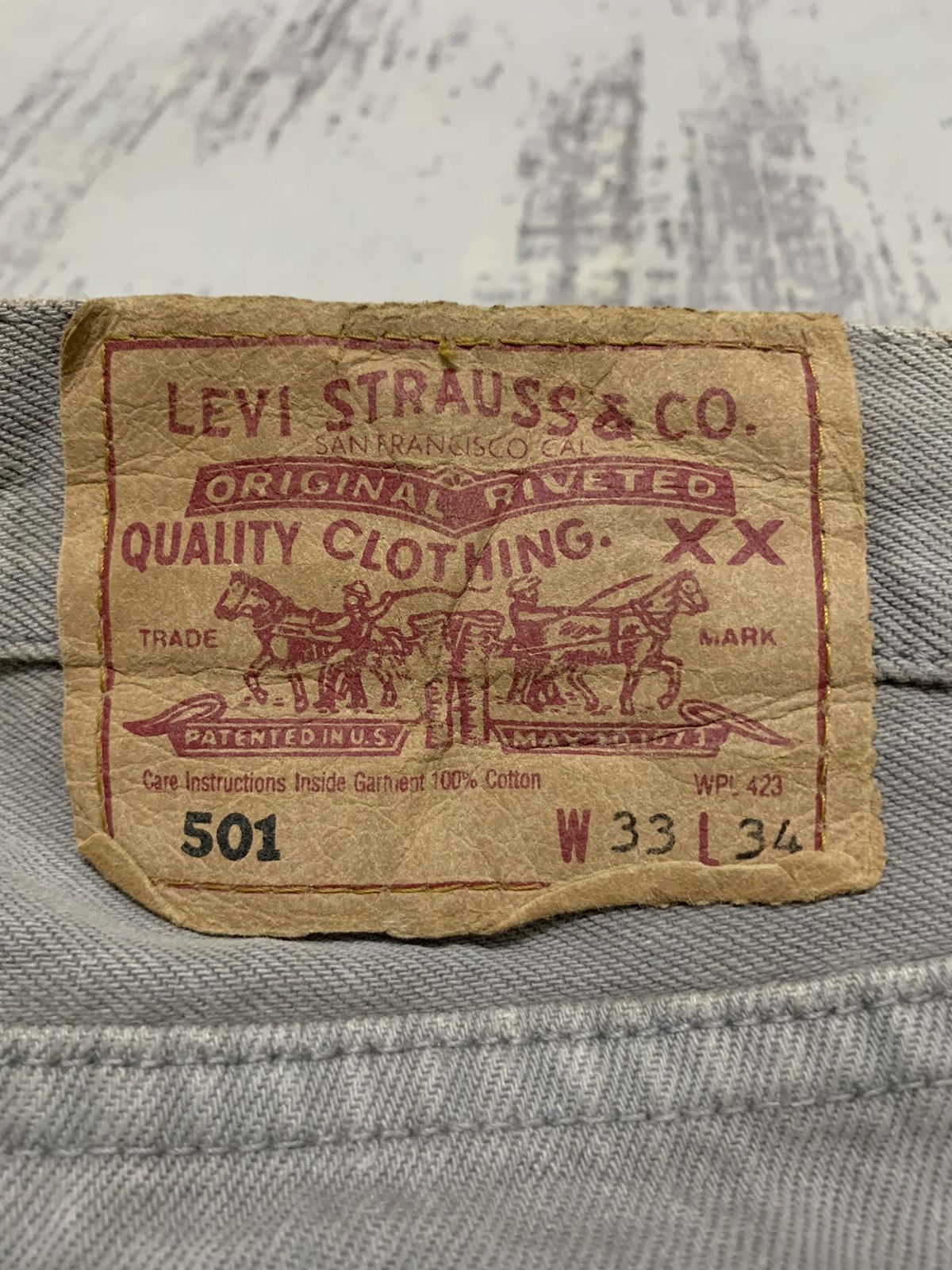 Levi's Vintage Levis 501 Distressed Denim Jeans W32x33.5 Size US 32 / EU 48 - 14 Thumbnail