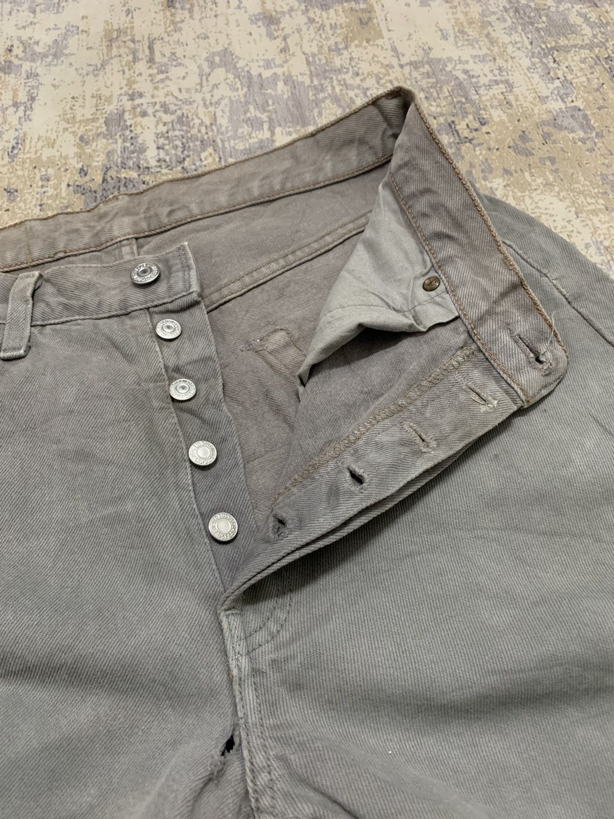 Levi's Vintage Levis 501 Distressed Denim Jeans W32x33.5 Size US 32 / EU 48 - 8 Thumbnail