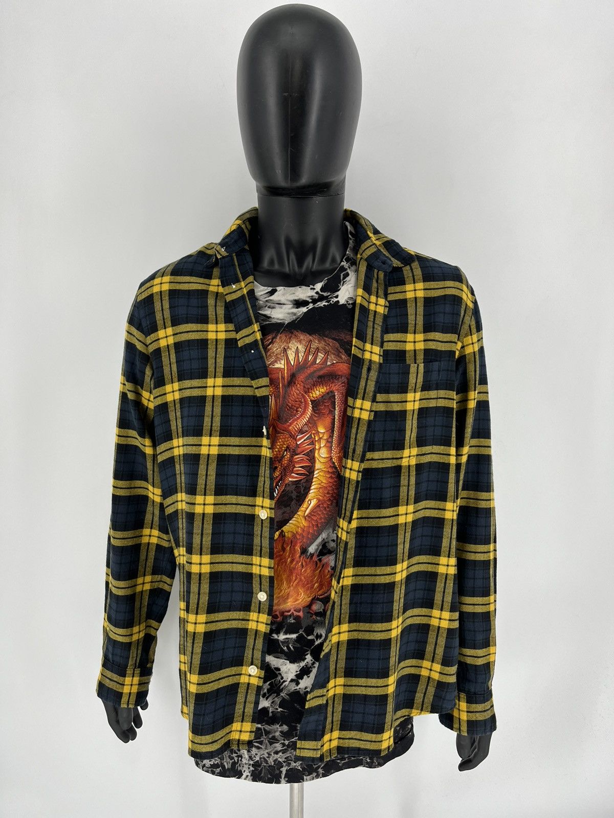 Flannel × Vintage Vintage Flannel Shirt Travis Scott Style Streetwear Size US M / EU 48-50 / 2 - 2 Thumbnail