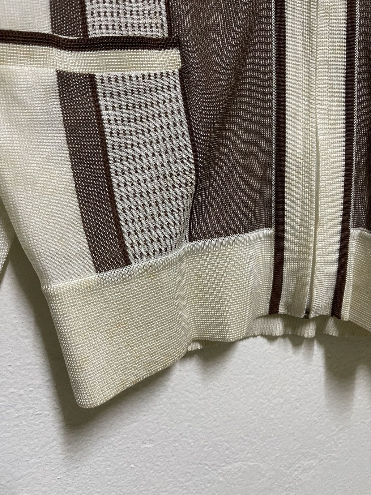Japanese Brand Lindbergh zipper Long Sleeve Vintage Stripes Double Pocket Size US M / EU 48-50 / 2 - 4 Thumbnail