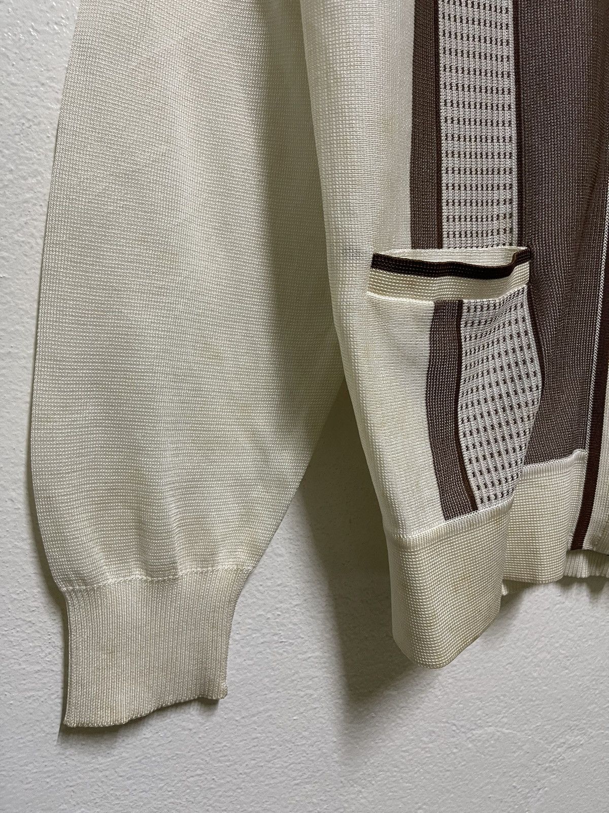 Japanese Brand Lindbergh zipper Long Sleeve Vintage Stripes Double Pocket Size US M / EU 48-50 / 2 - 3 Thumbnail