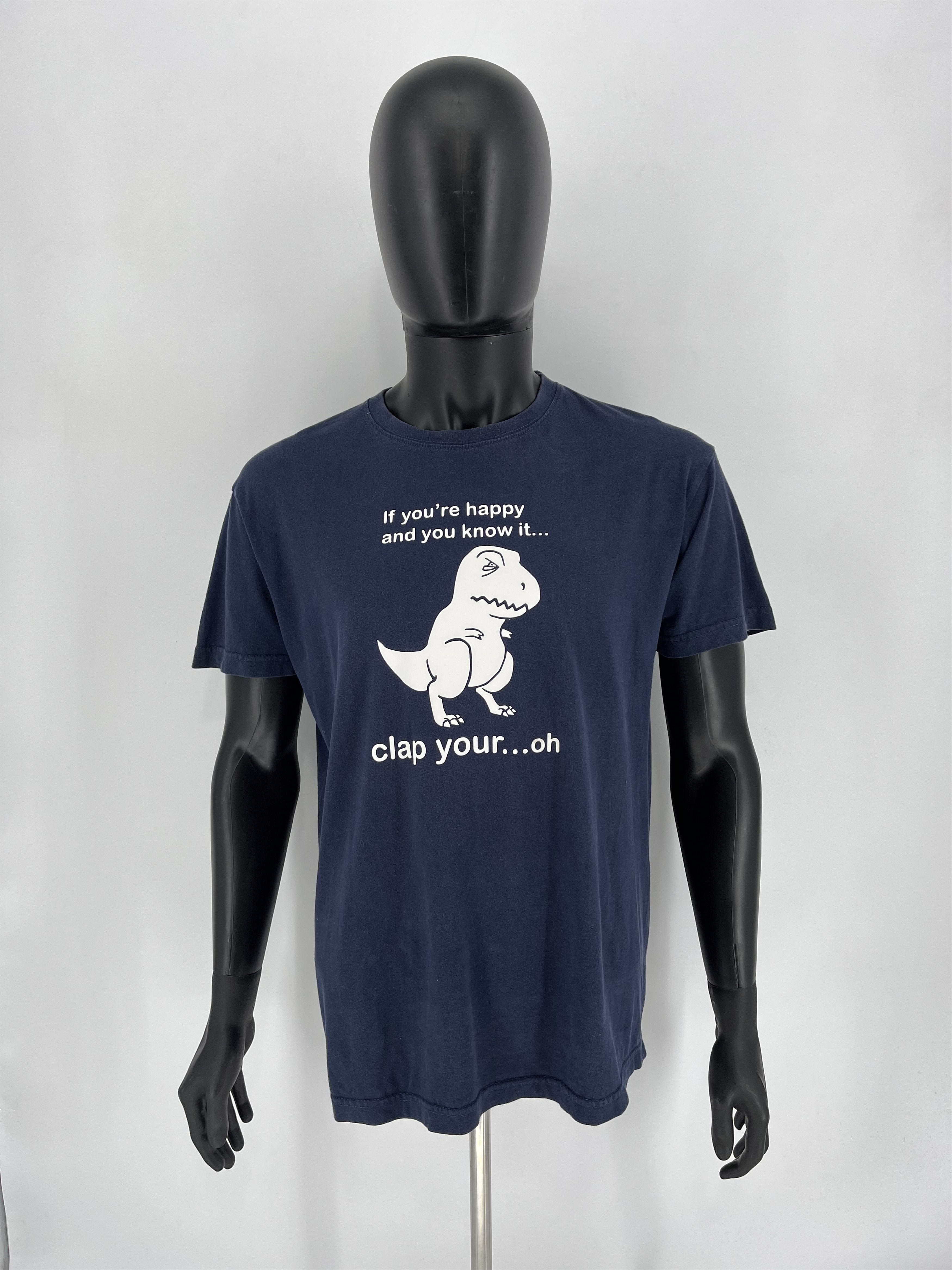 Other Vintage Y2K ADULT “ If you're Happy and you know it.. CLAP“ Size US L / EU 52-54 / 3 - 2 Thumbnail