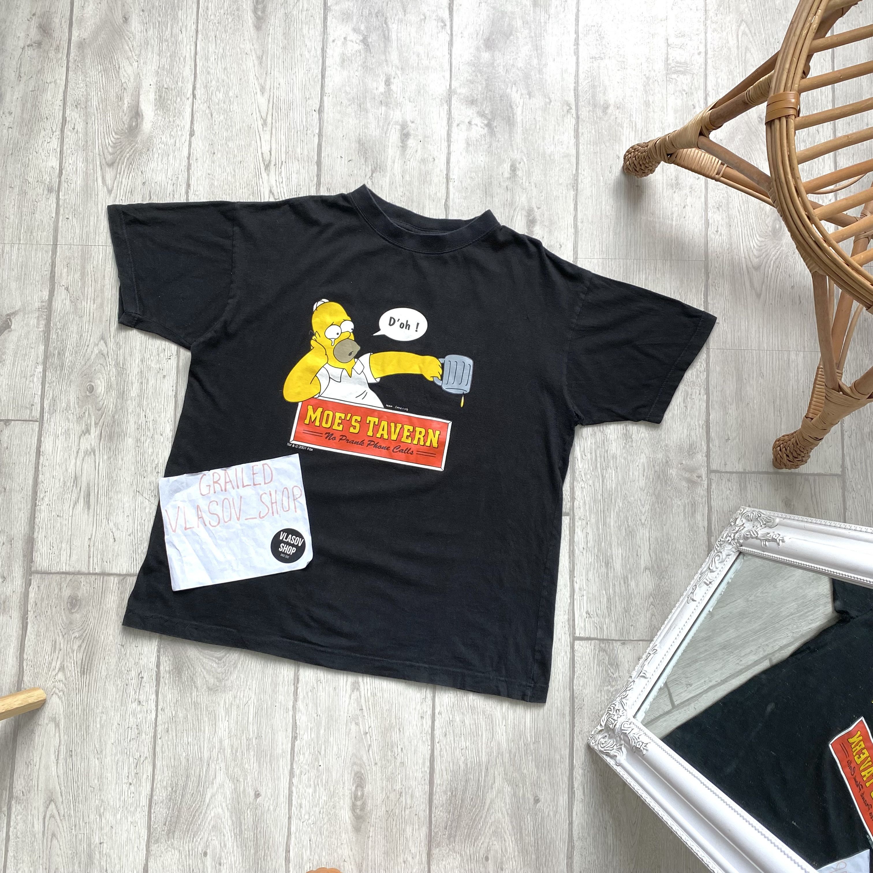 The Simpsons 🍻Vintage 00s The Simpsons Tee 00s Homer Drink moes Size US M / EU 48-50 / 2 - 7 Thumbnail