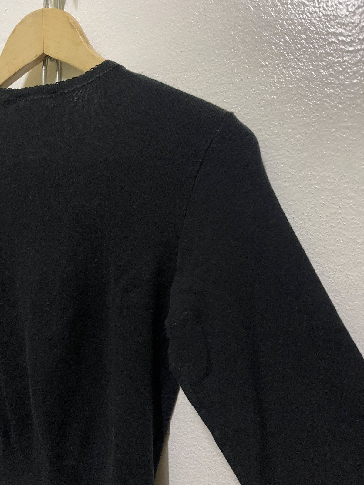 agnes b. Agnes b Crop Top Long Sleeve Black Size M / US 6-8 / IT 42-44 - 10 Thumbnail