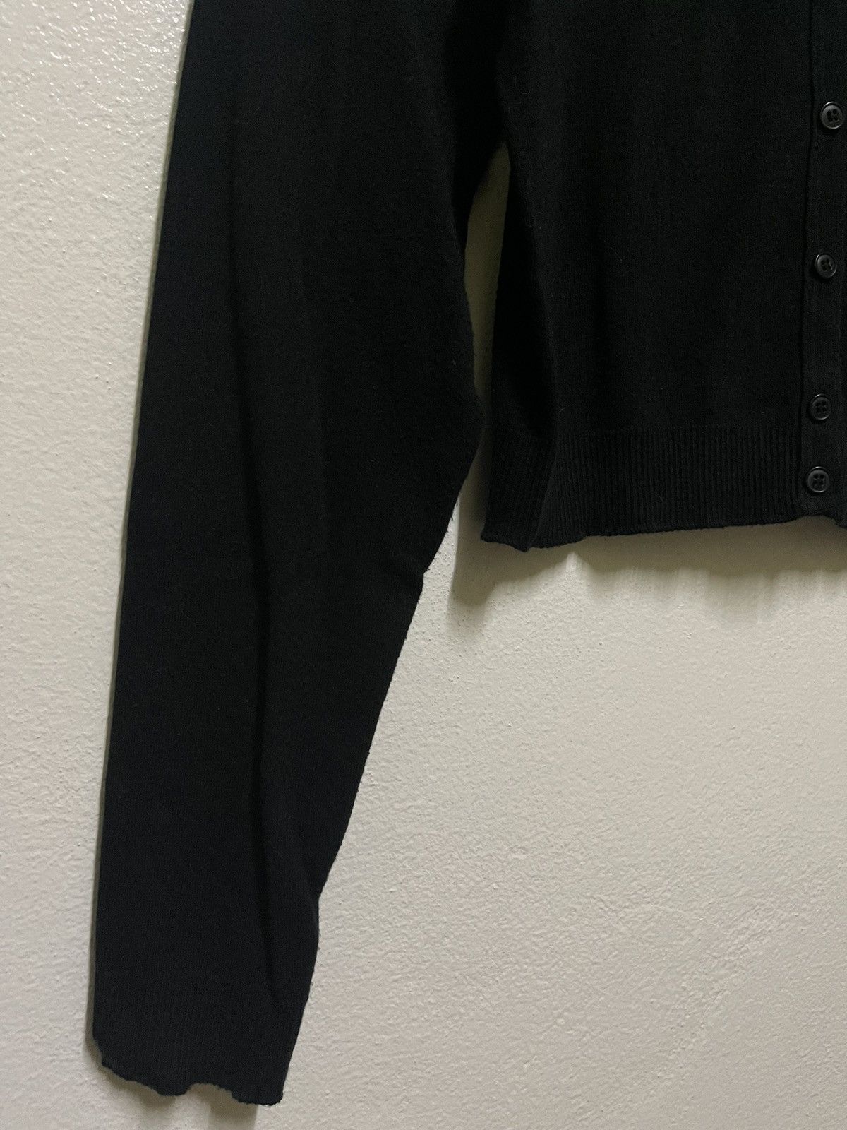 agnes b. Agnes b Crop Top Long Sleeve Black Size M / US 6-8 / IT 42-44 - 3 Thumbnail