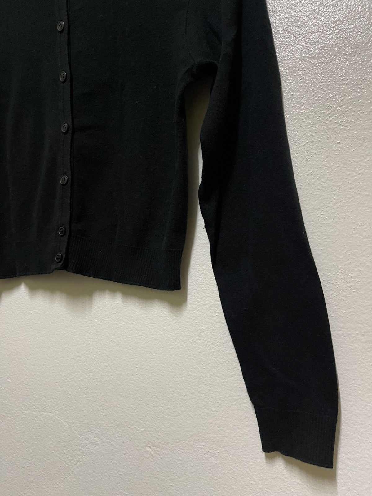 agnes b. Agnes b Crop Top Long Sleeve Black Size M / US 6-8 / IT 42-44 - 5 Thumbnail