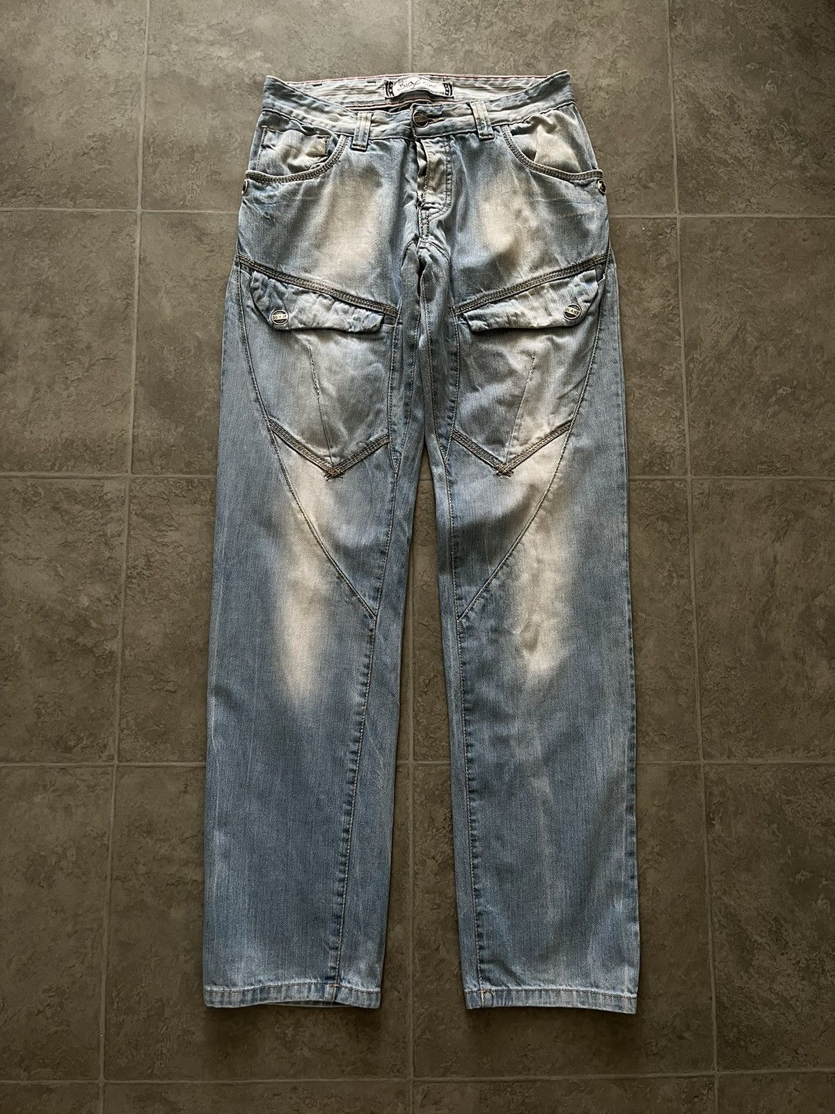 Japanese Brand VINTAGE WIDE LEG JEANS Y2K SH029 Size US 28 / EU 44 - 1 Thumbnail