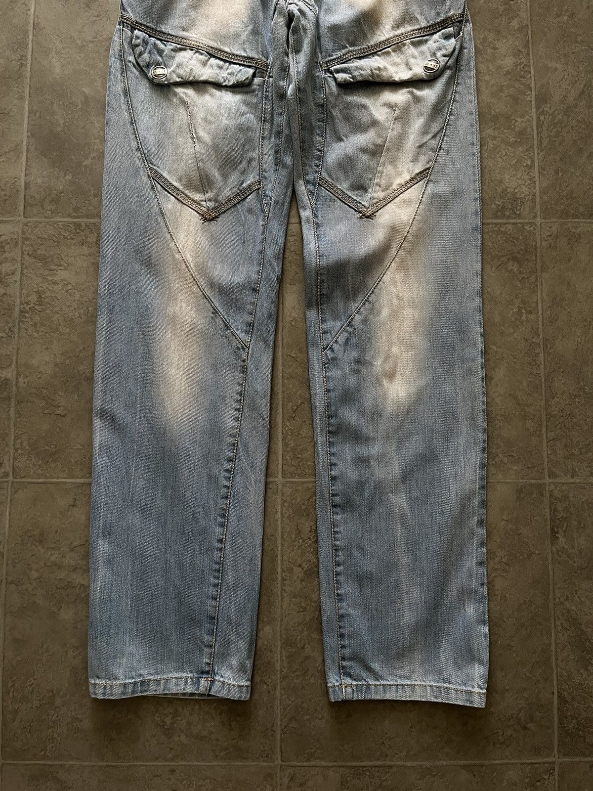 Japanese Brand VINTAGE WIDE LEG JEANS Y2K SH029 Size US 28 / EU 44 - 4 Thumbnail