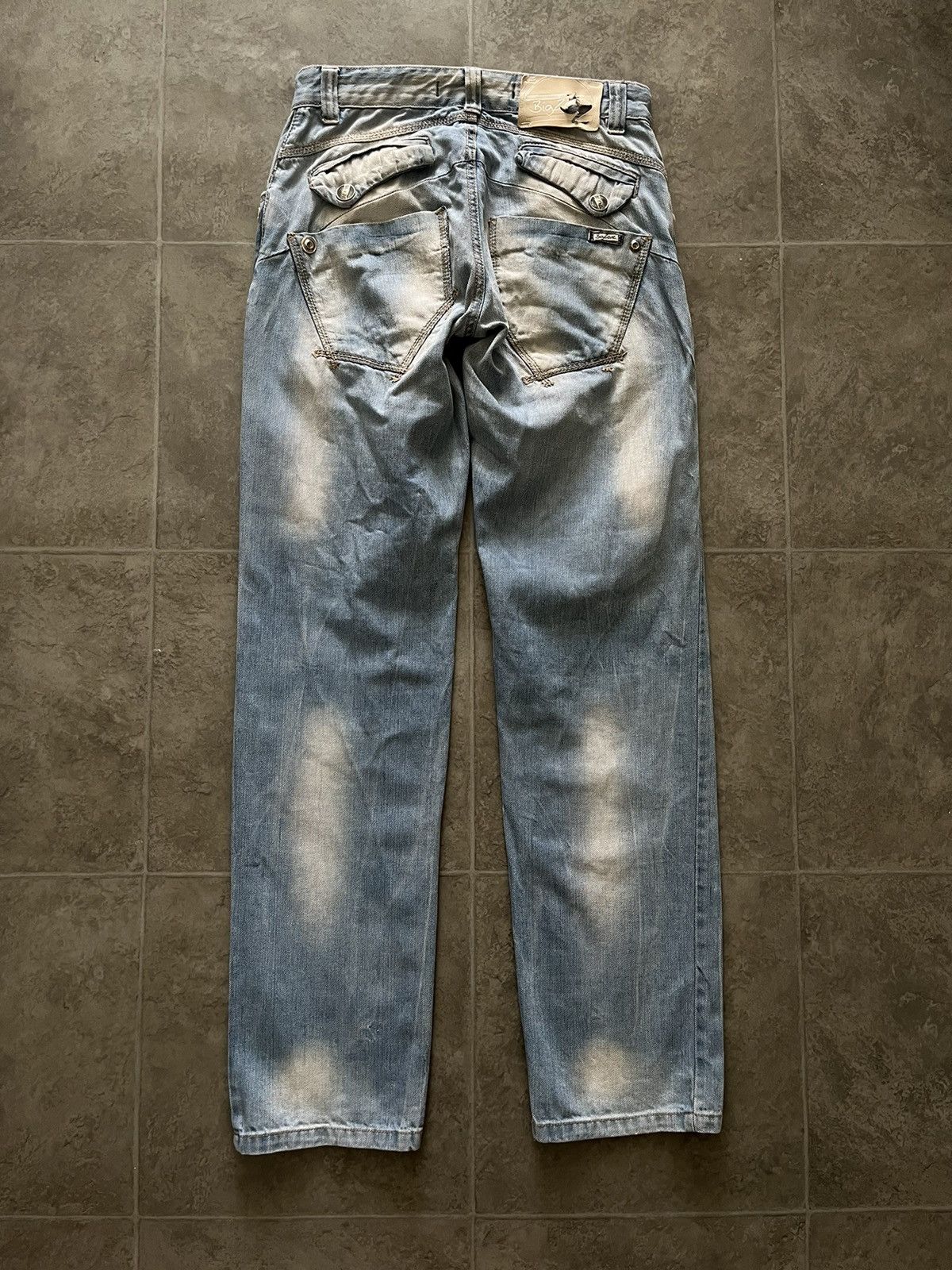 Japanese Brand VINTAGE WIDE LEG JEANS Y2K SH029 Size US 28 / EU 44 - 2 Thumbnail