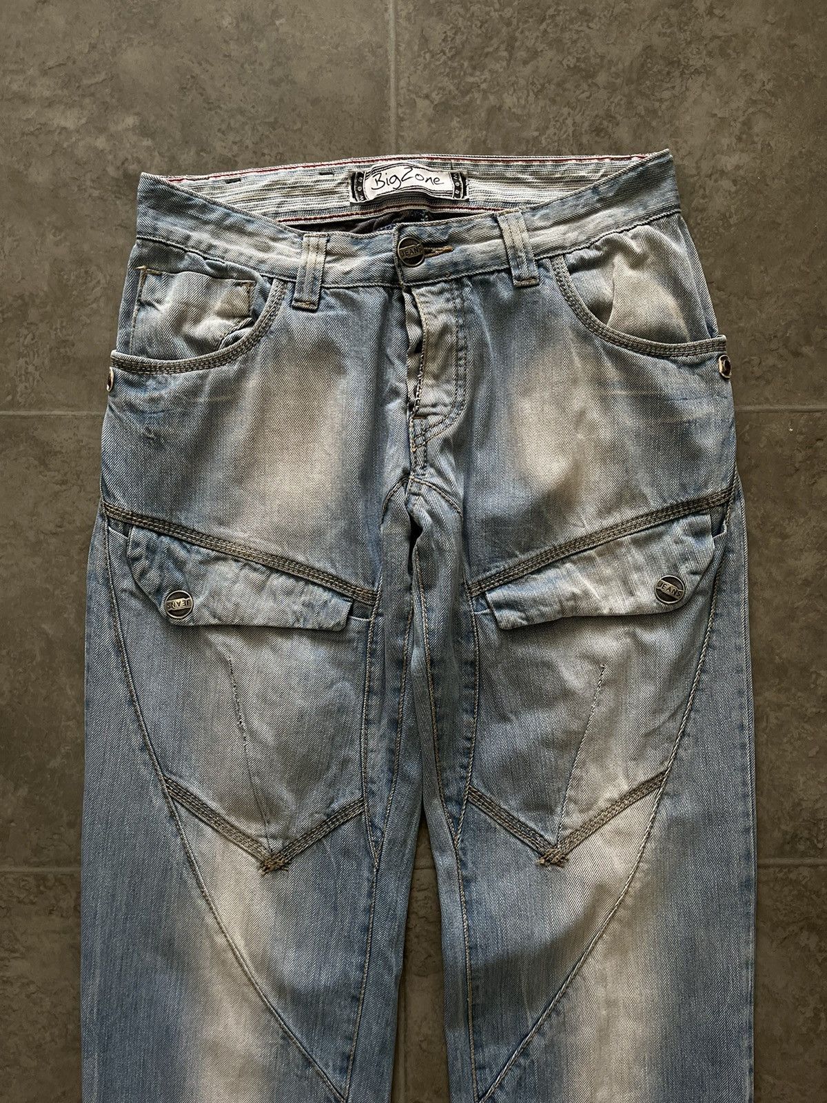 Japanese Brand VINTAGE WIDE LEG JEANS Y2K SH029 Size US 28 / EU 44 - 3 Thumbnail