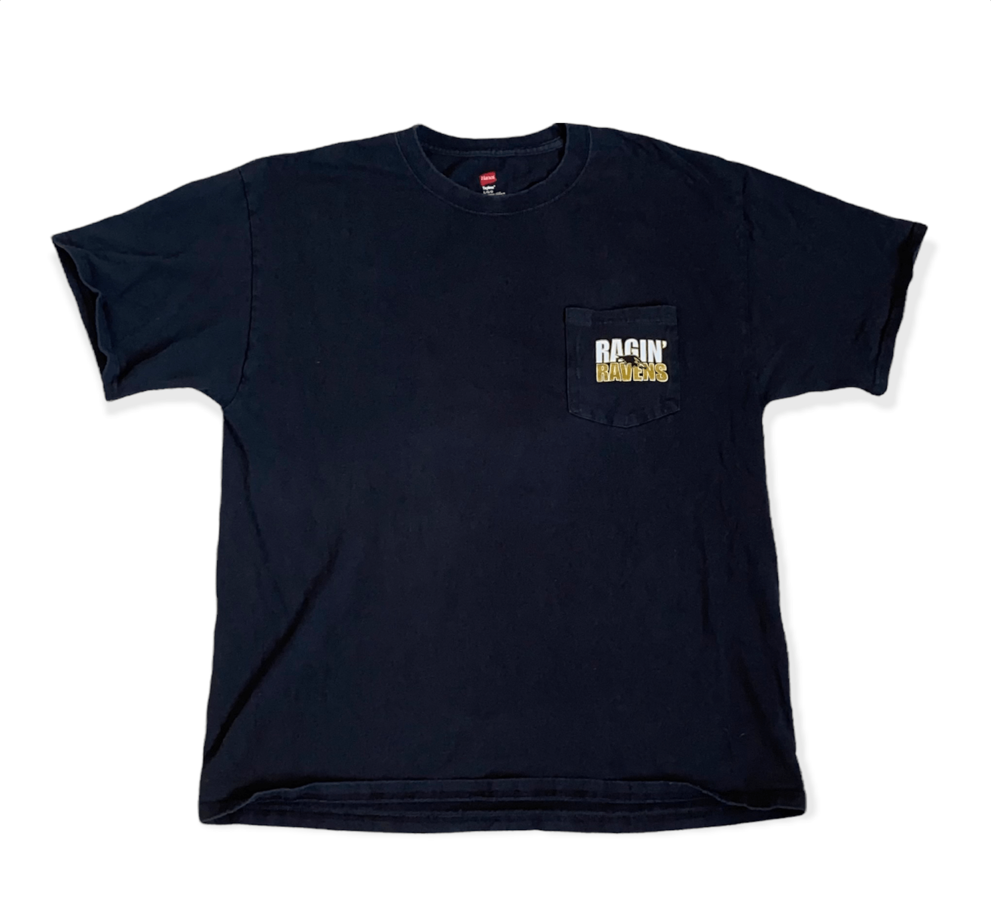 Hanes × NFL 🏁 Baltimore Ragin' Ravens T-Shirt 🏁 Size US L / EU 52-54 / 3 - 2 Thumbnail