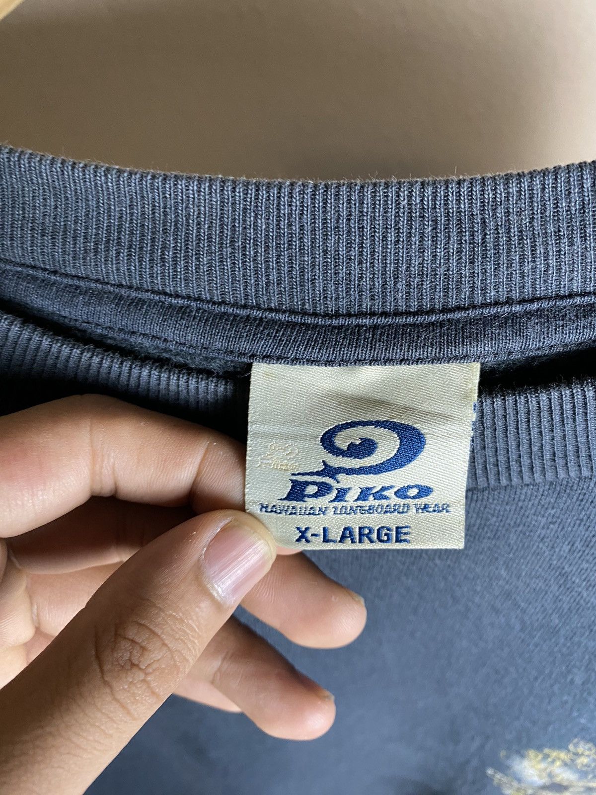 Japanese Brand FADED Vintage Piko Hawaiian Baggy Big Logo Sweatshirt Size US XL / EU 56 / 4 - 8 Thumbnail