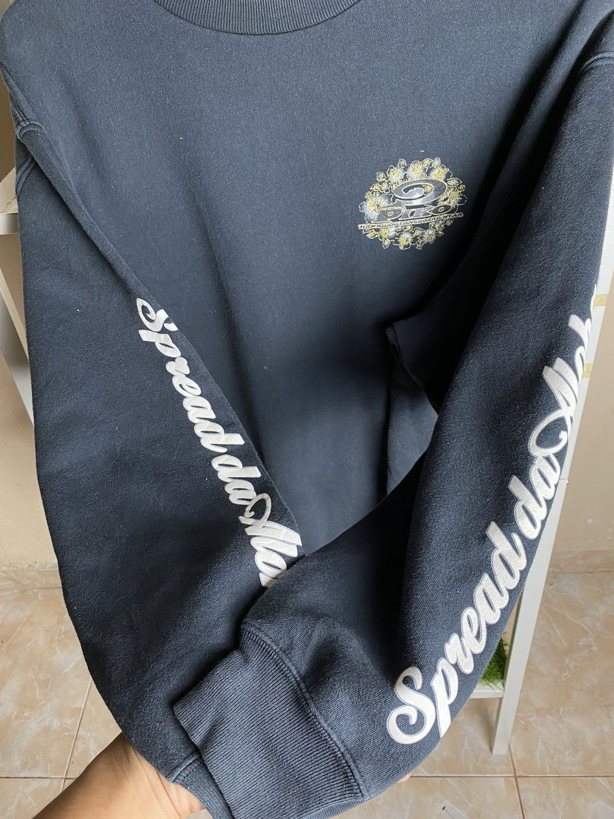Japanese Brand FADED Vintage Piko Hawaiian Baggy Big Logo Sweatshirt Size US XL / EU 56 / 4 - 4 Thumbnail
